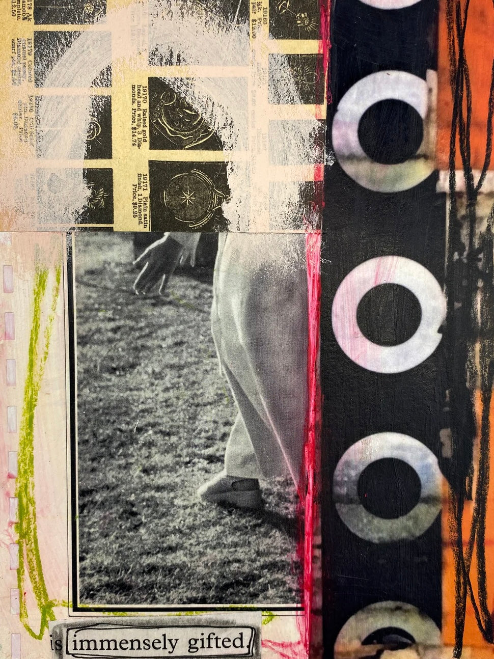 Immensely Gifted - Original Mixed Media Collage