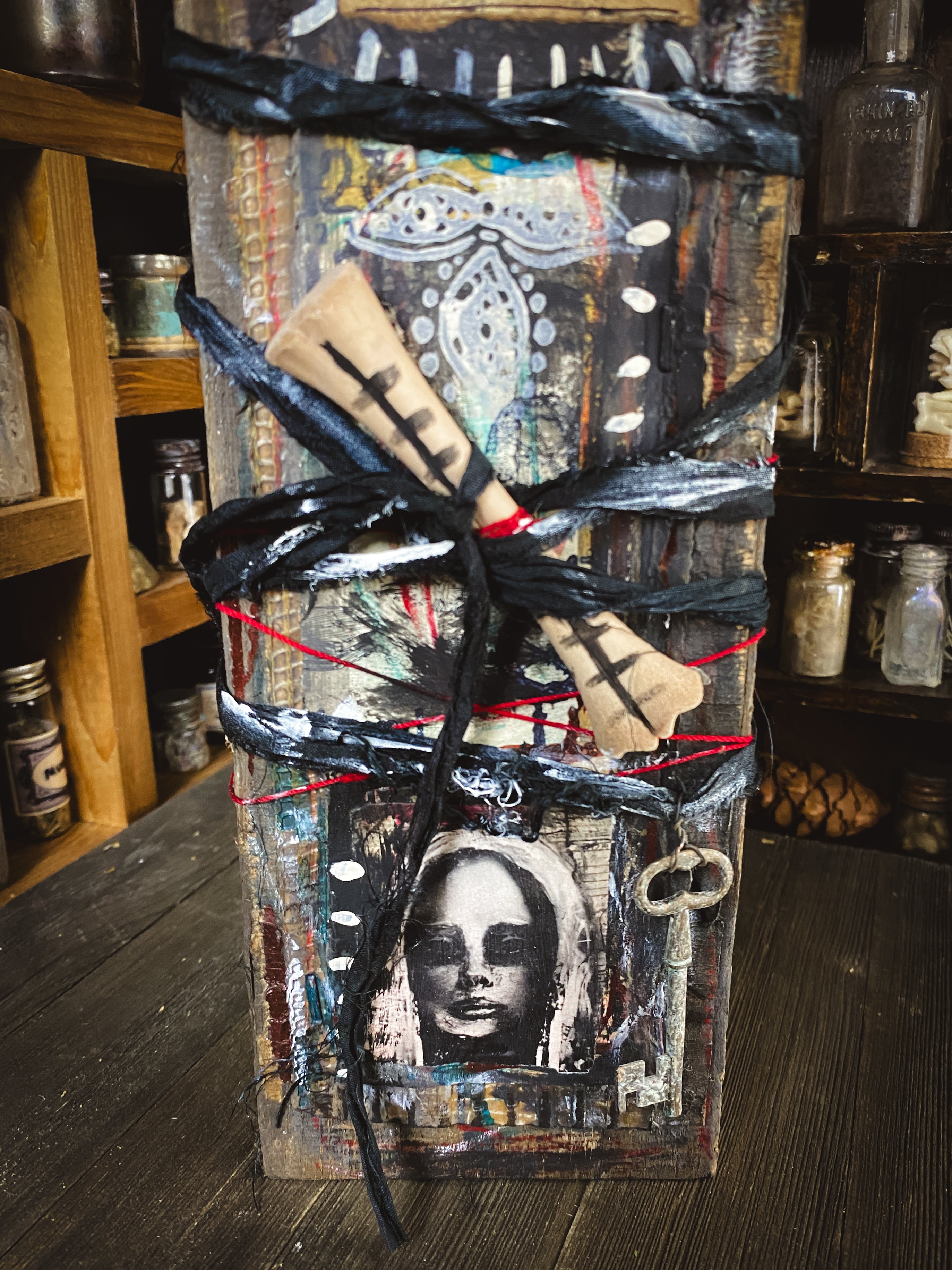 Transformation - Assemblage Wall Hanging
