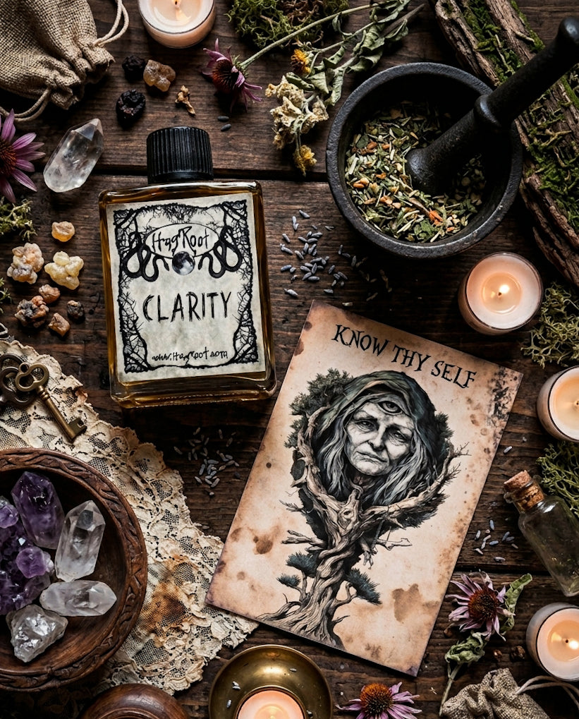 CLARITY-(Ylang Ylang, Mandarin Orange, Fig, Vetiver, Tea Leaves, Bergamot)-Perfume, Cologne, Anointing, Ritual Oil