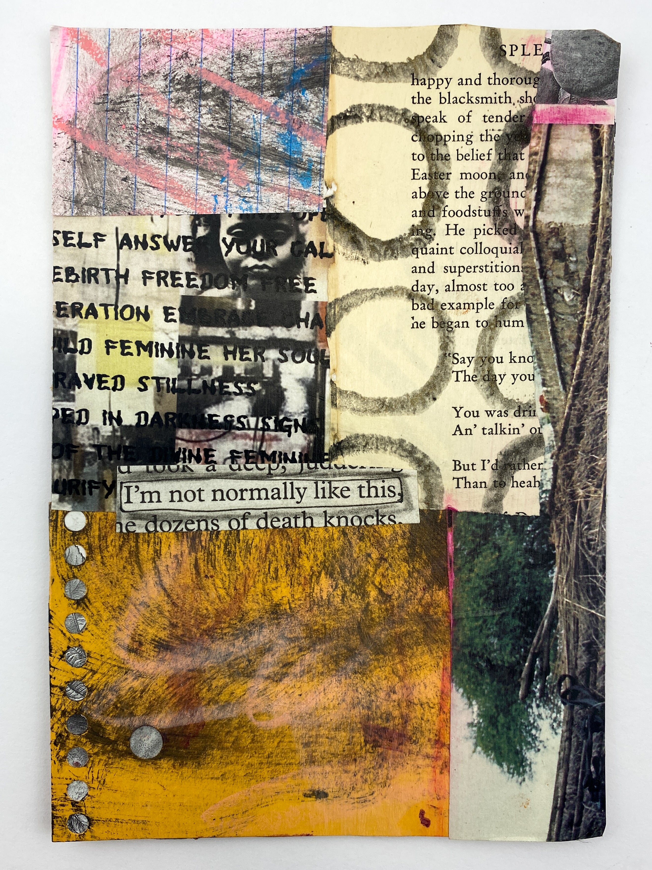 Not Like This - Original Mixed Media Collage