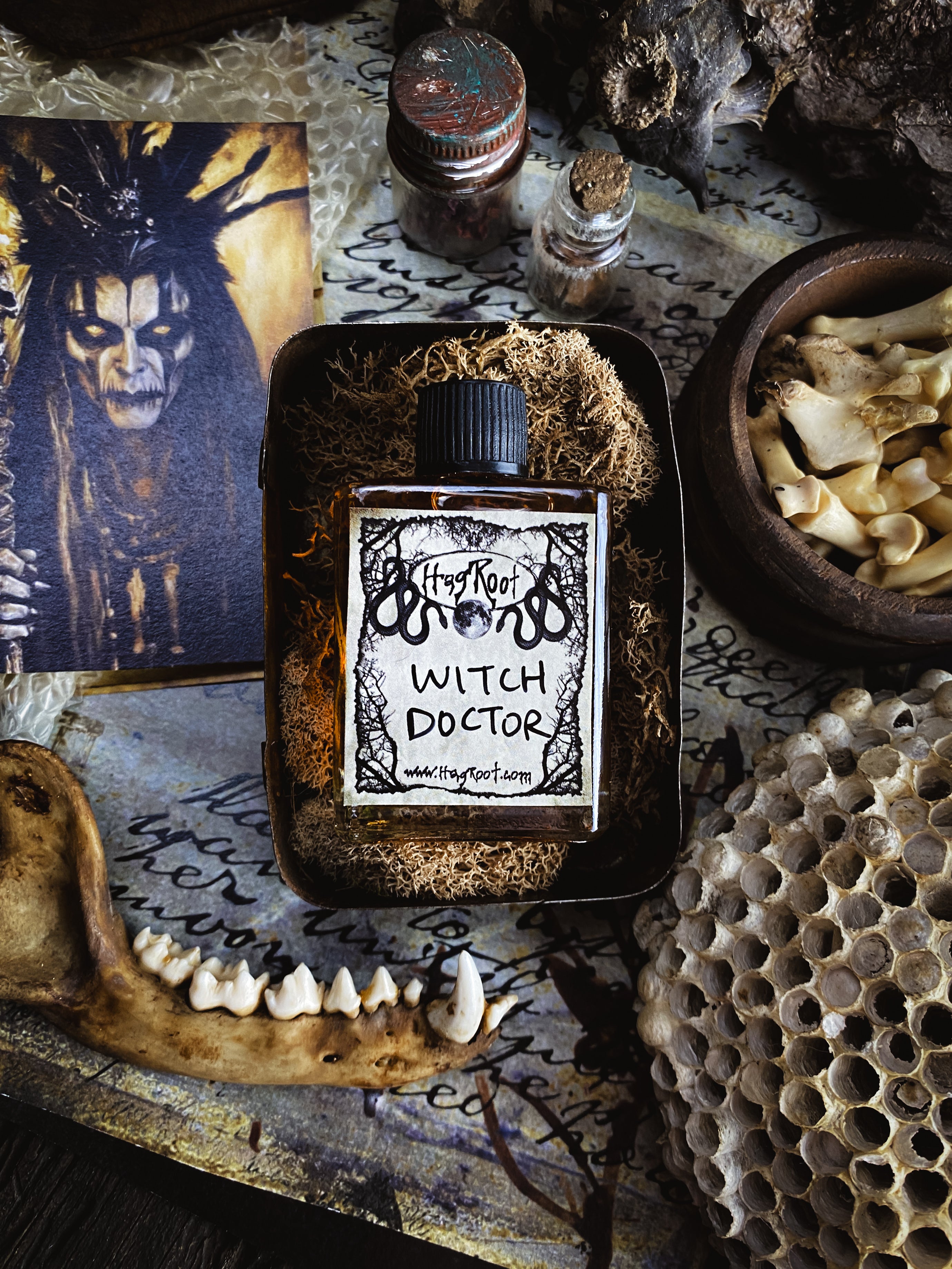 WITCH DOCTOR-(Balsam Fir, Sage, Eucalyptus, Palmarosa, Ylang Ylang, Sandalwood, Black Pepper)-Perfume, Cologne, Anointing, Ritual Oil