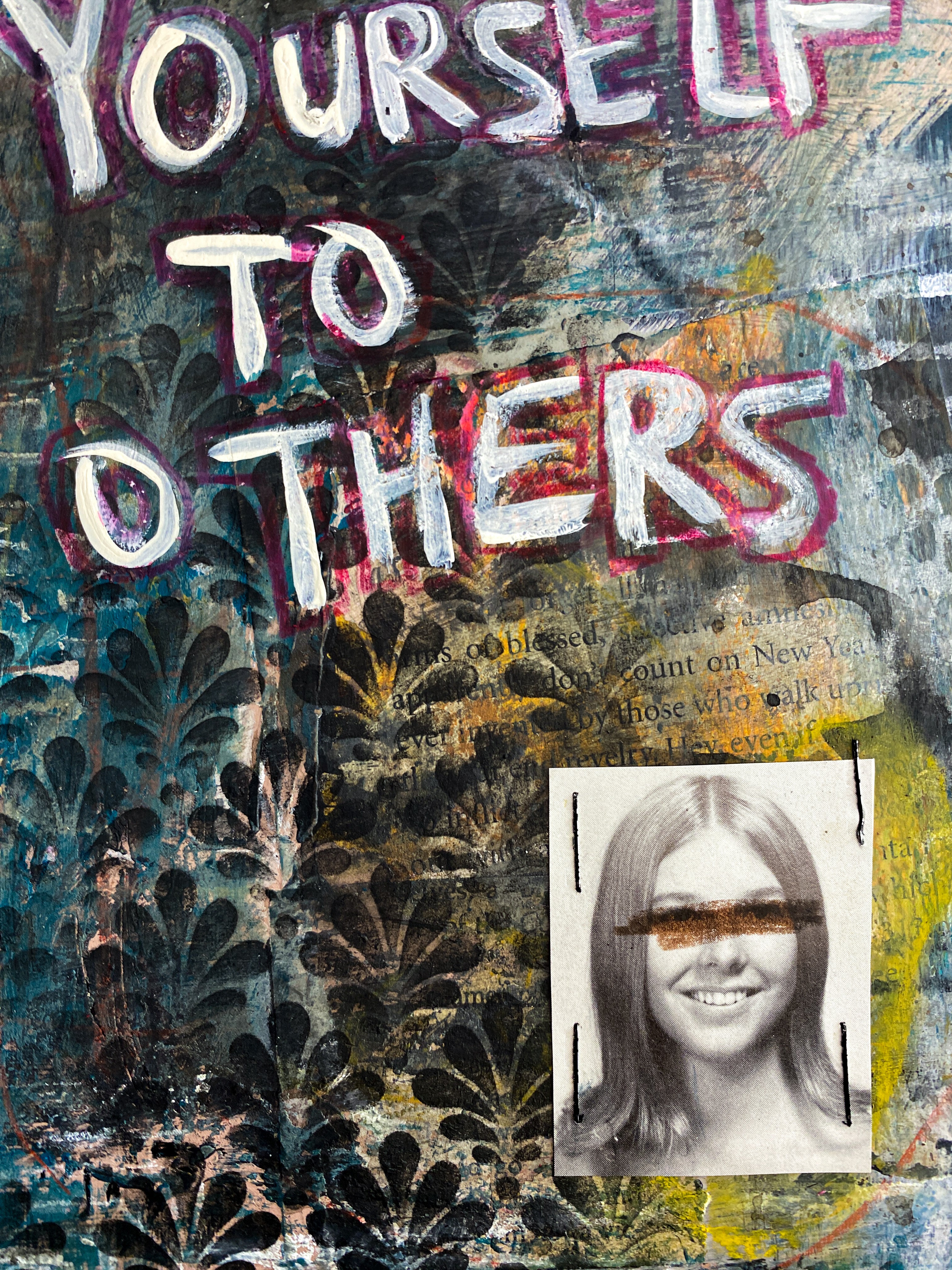 Comparison - Original Mixed Media Collage