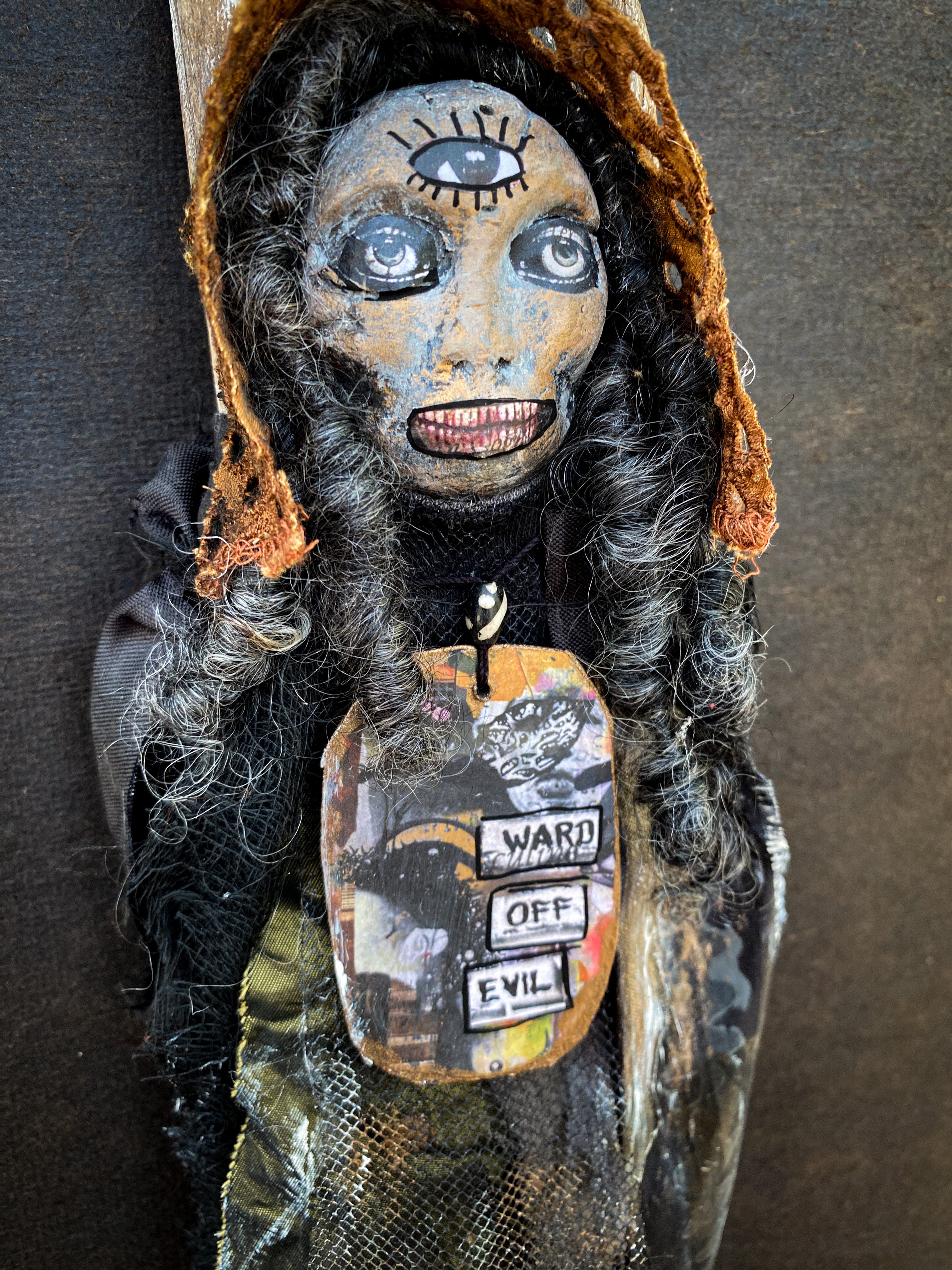 Ward Off Evil - Spirit Doll - Medicine Doll - JuJu Doll - Art Doll