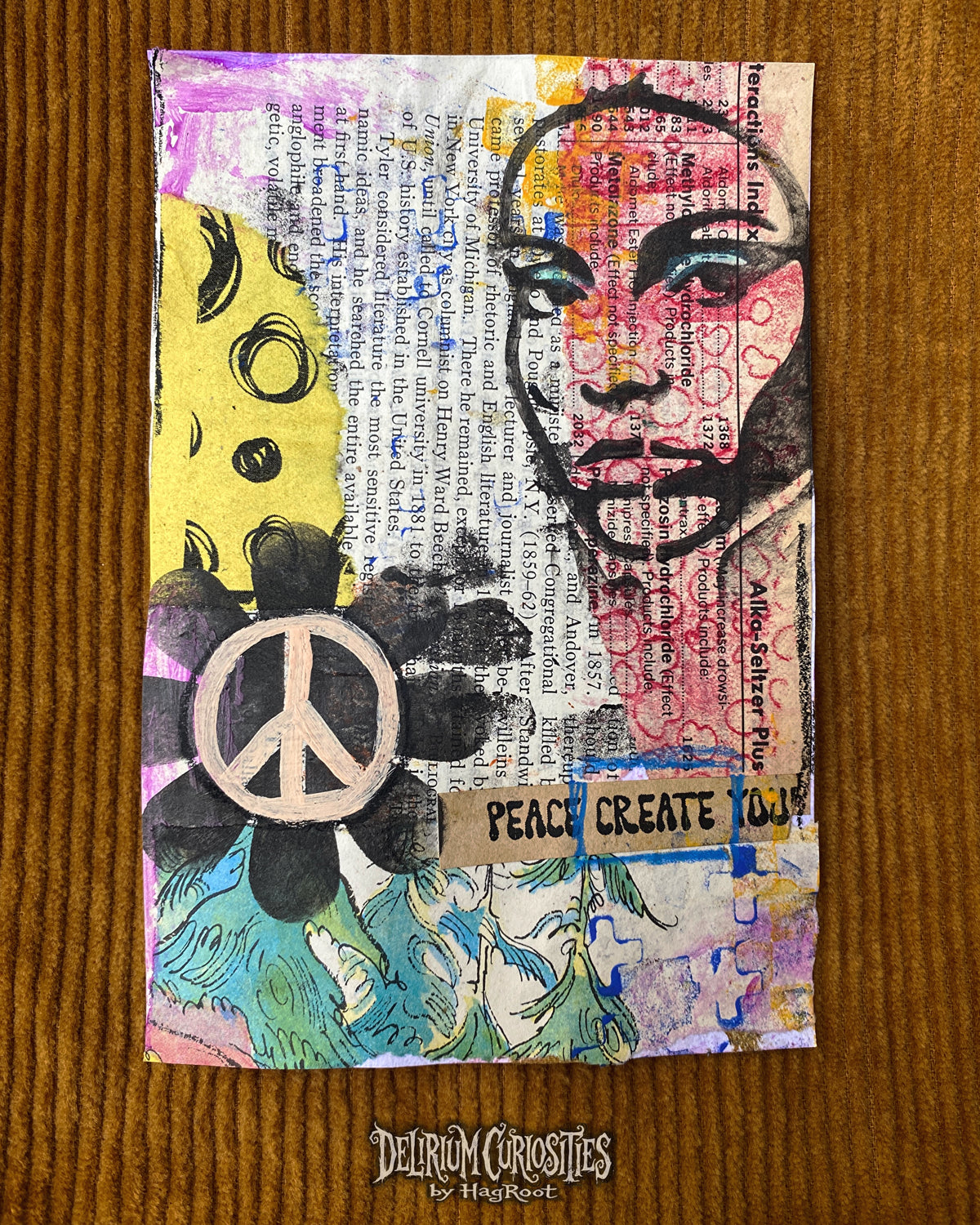 Create Peace - Original Mixed Media Collage