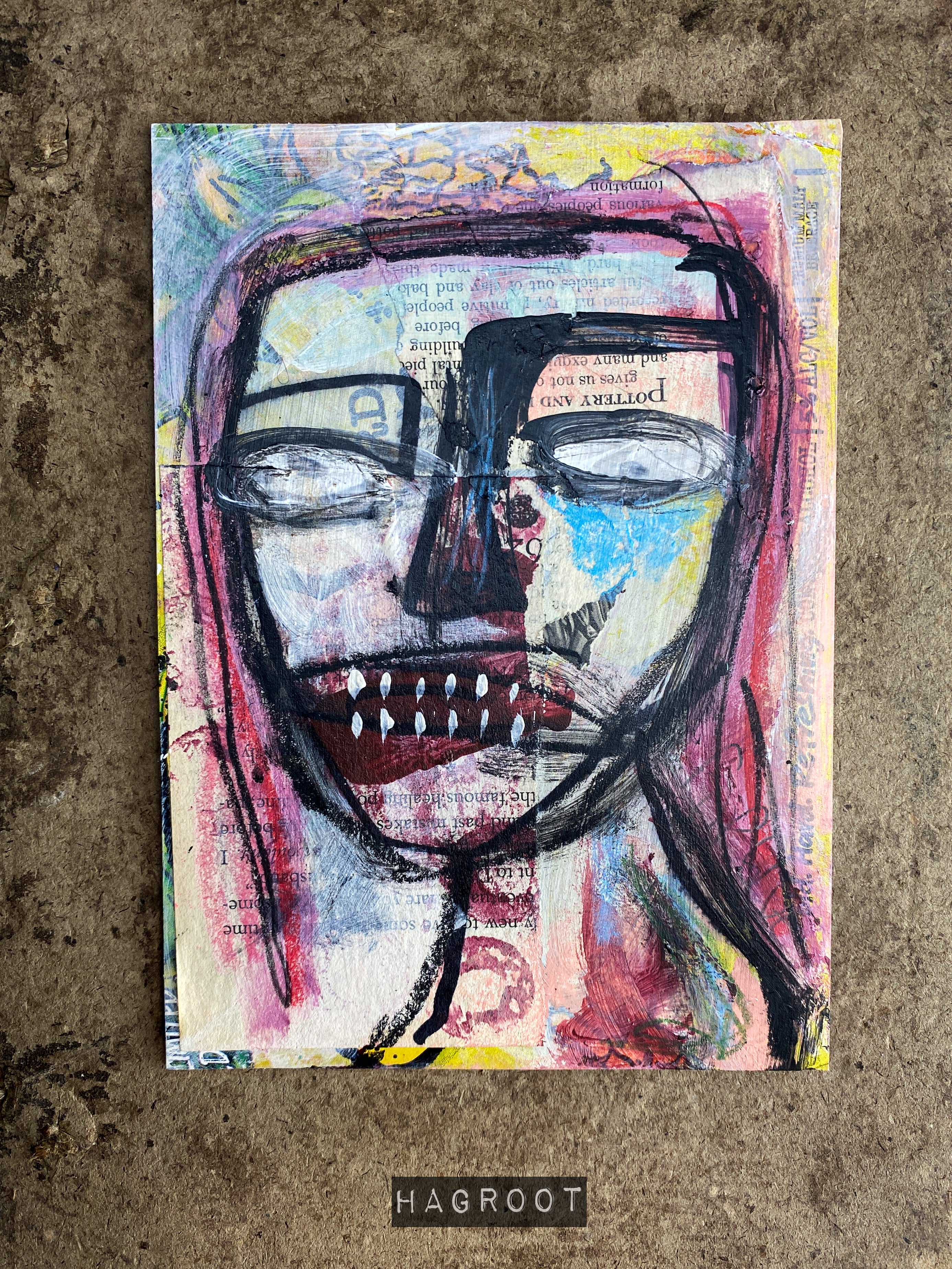 Forgive - Original Mixed Media Collage