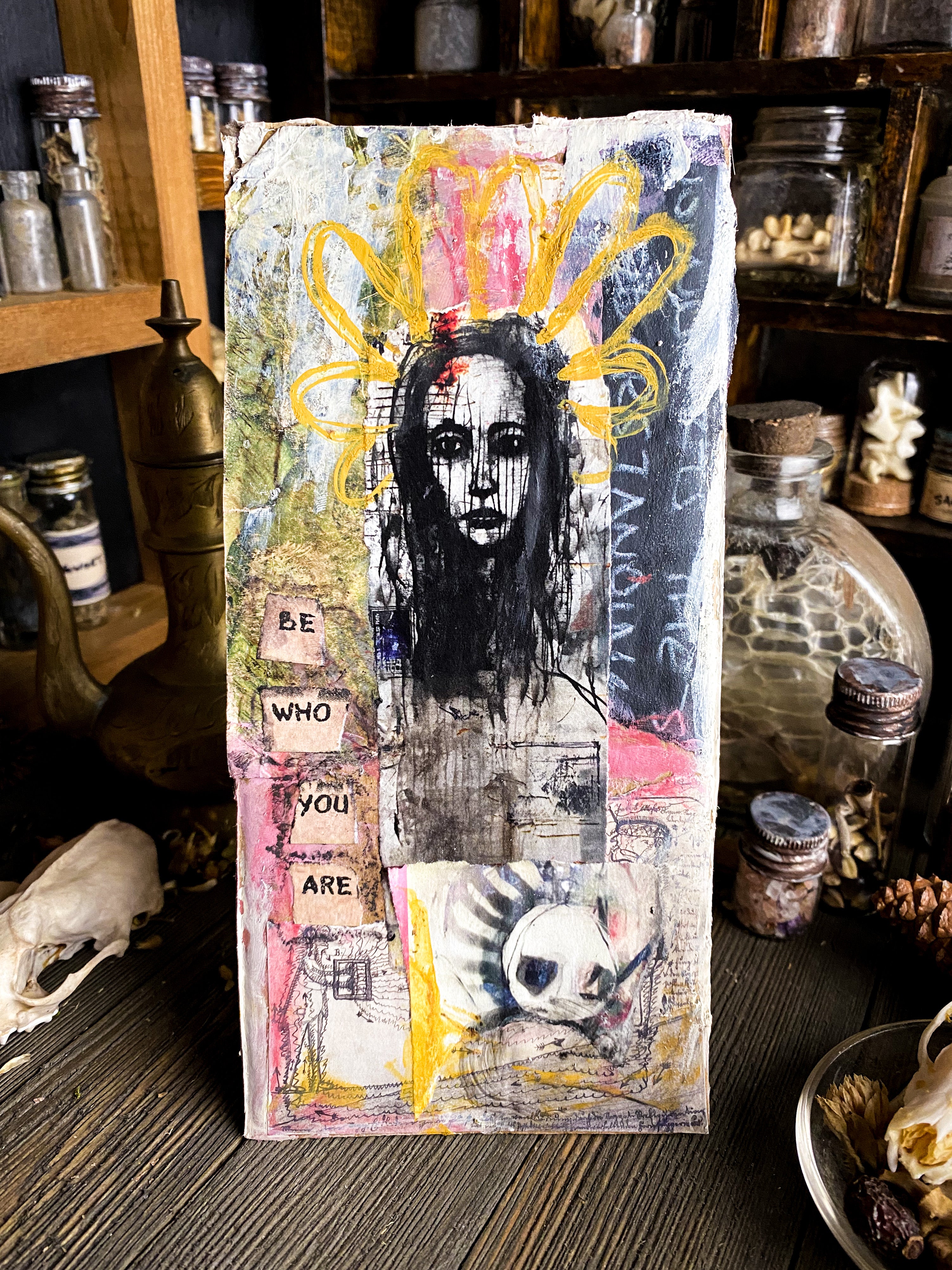 Be Who You Are - Original Mixed Media Collage