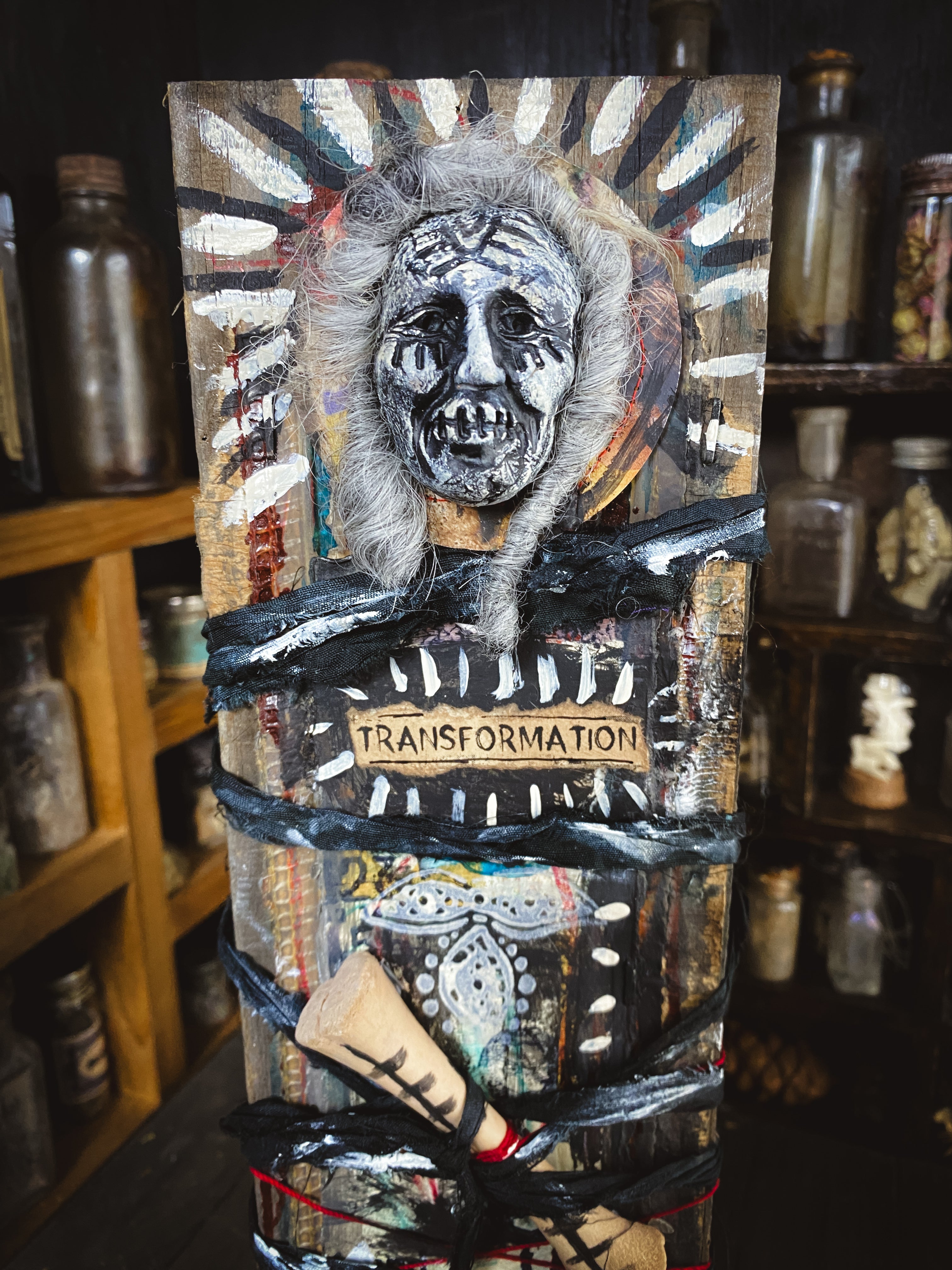 Transformation - Assemblage Wall Hanging
