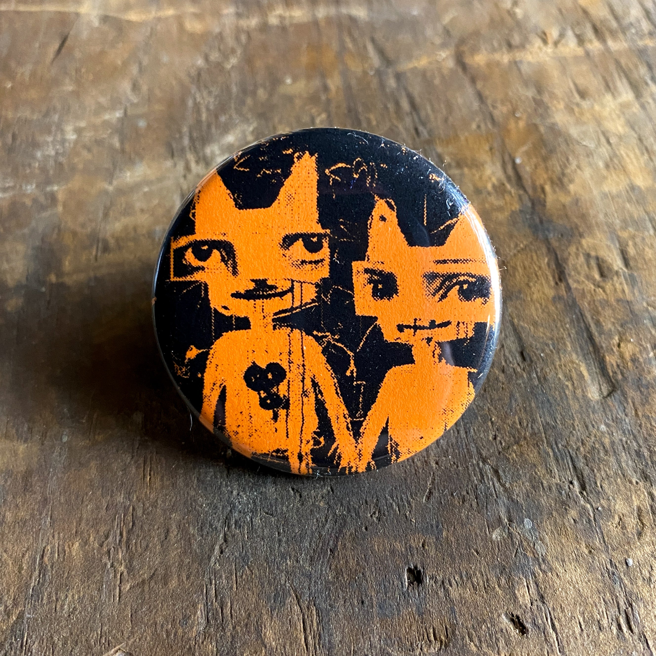Cats In Love - Hand Pressed Button/Pin - 1.5"