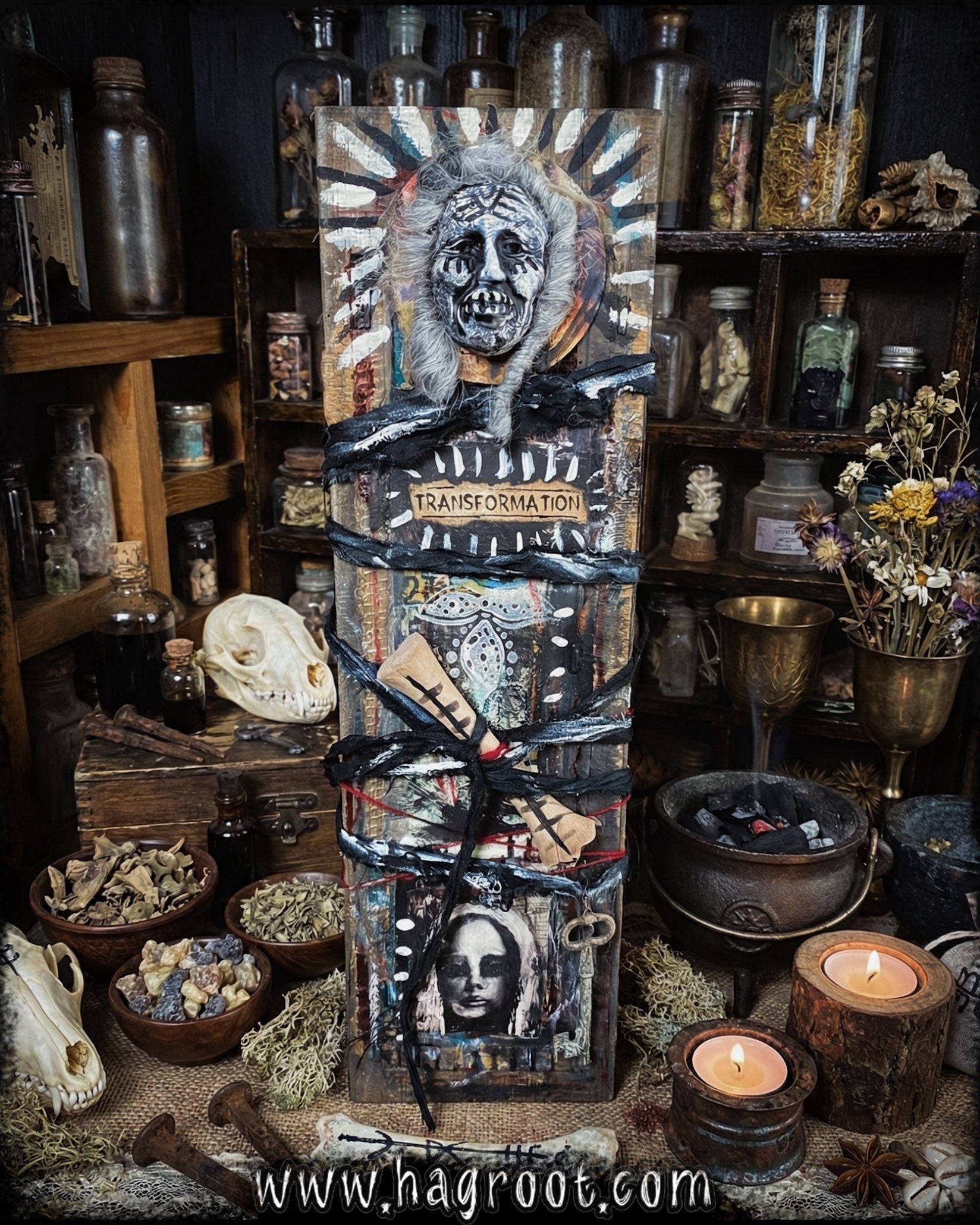 Transformation - Assemblage Wall Hanging