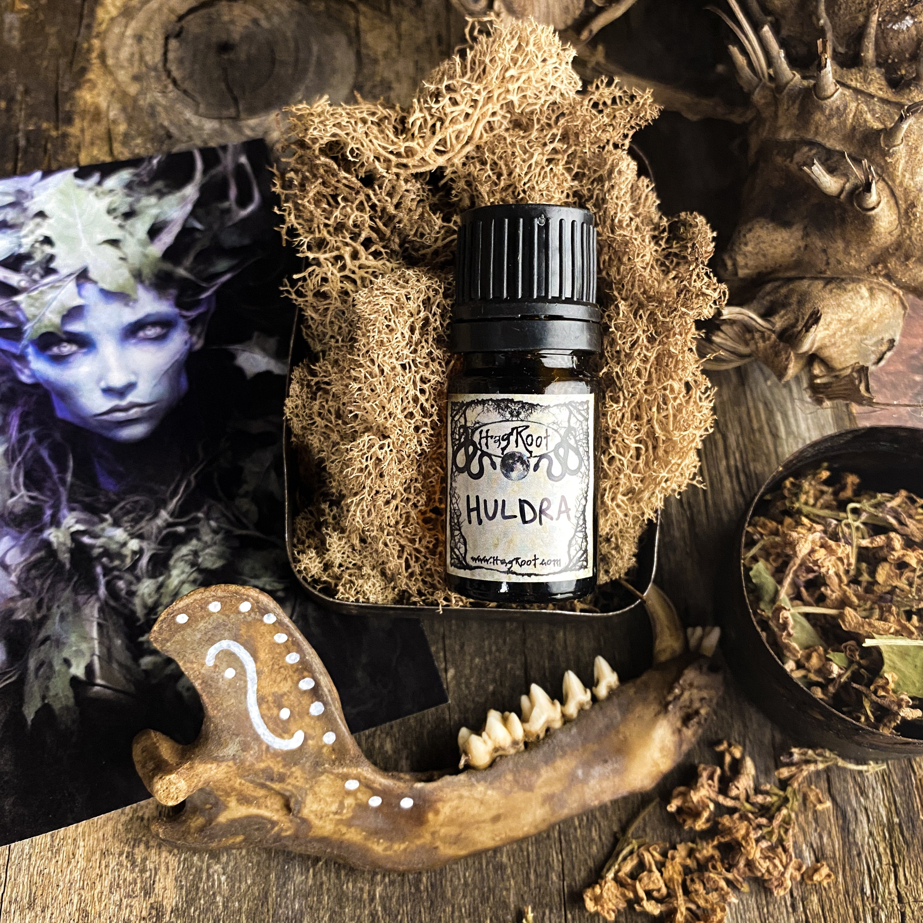 HULDRA-(Dark Spices, Haunted Woods, Warm Vanilla)-Perfume, Cologne, Anointing, Ritual Oil