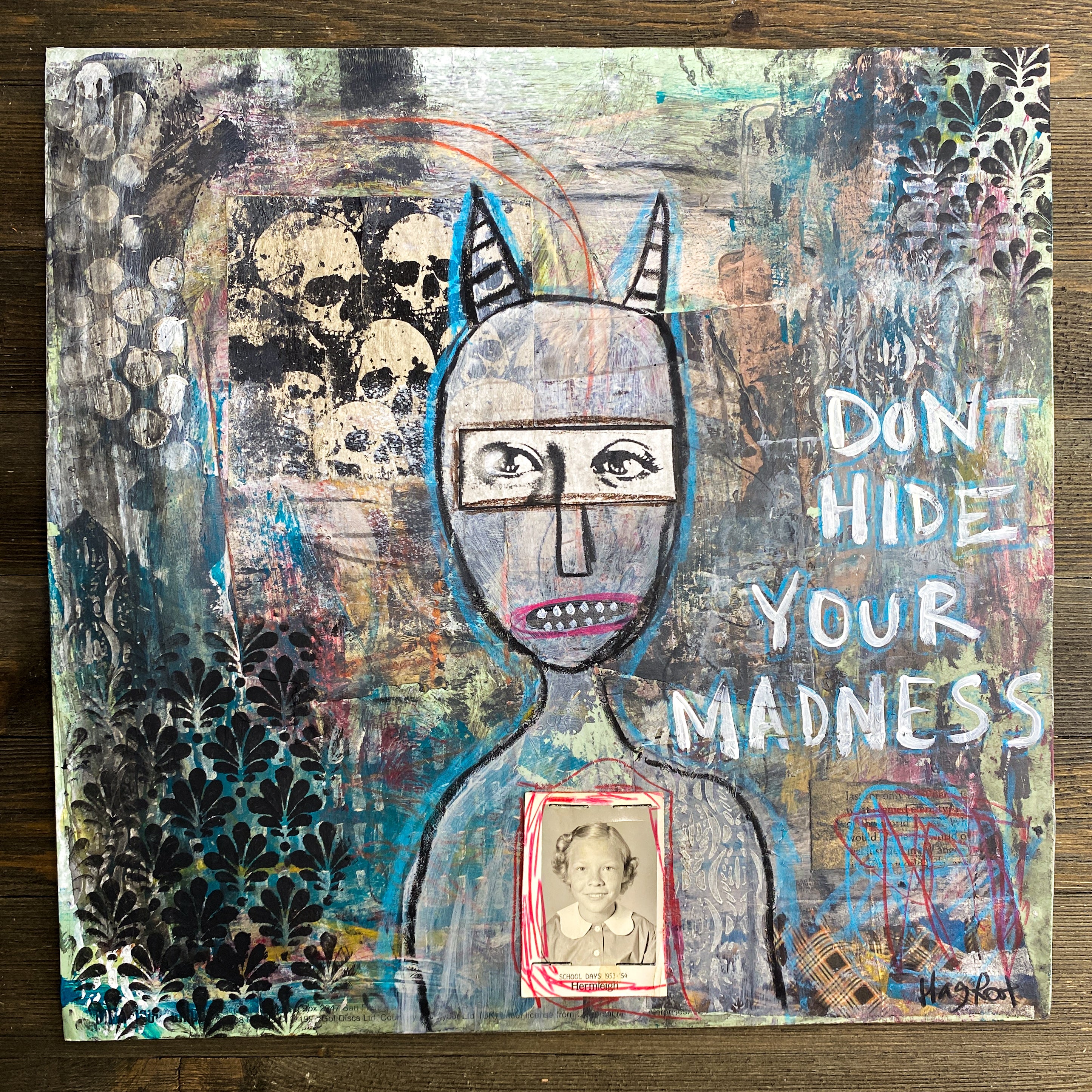 Madness - Original Mixed Media Collage