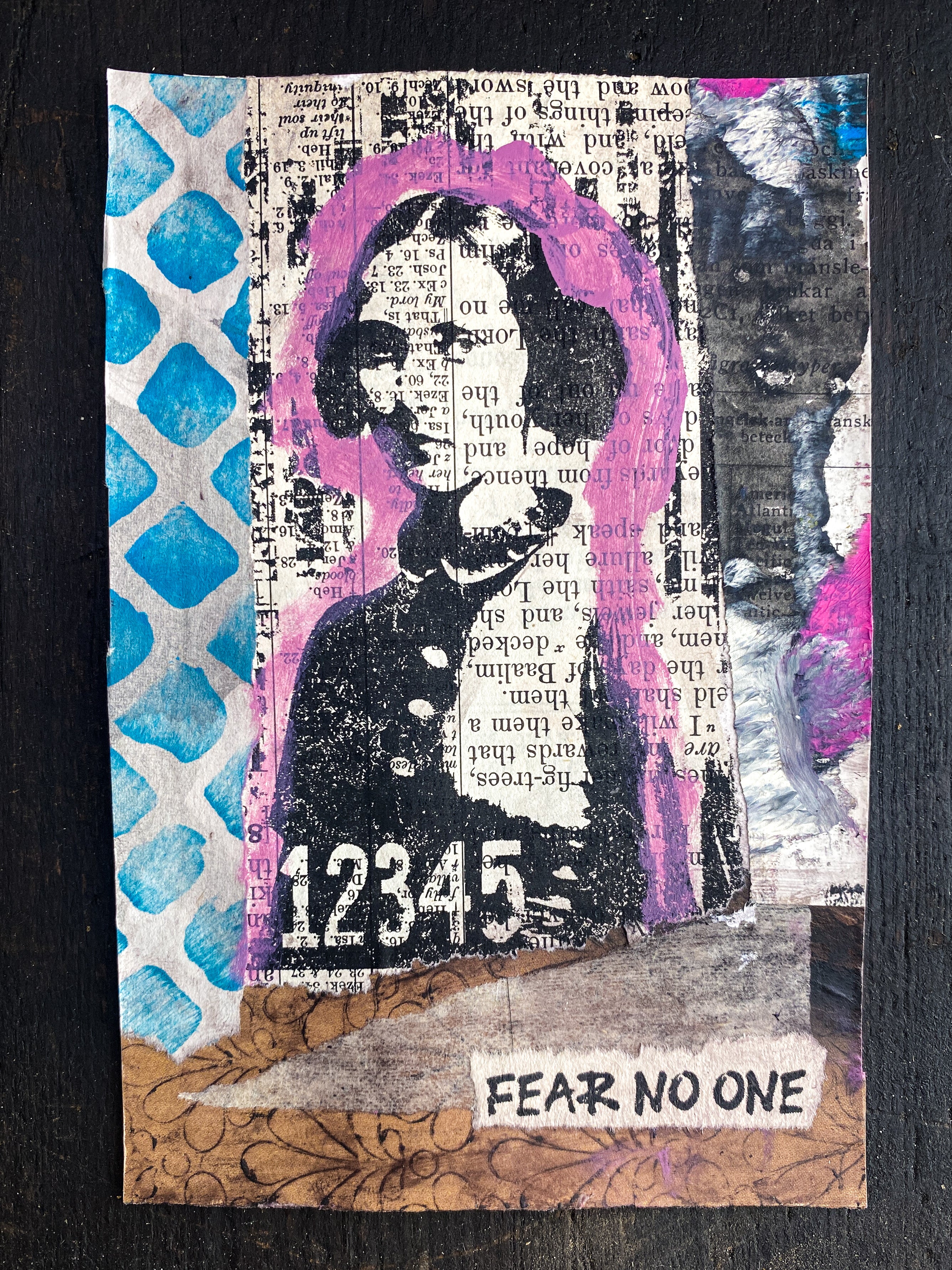 Fear No One - Original Mixed Media Collage
