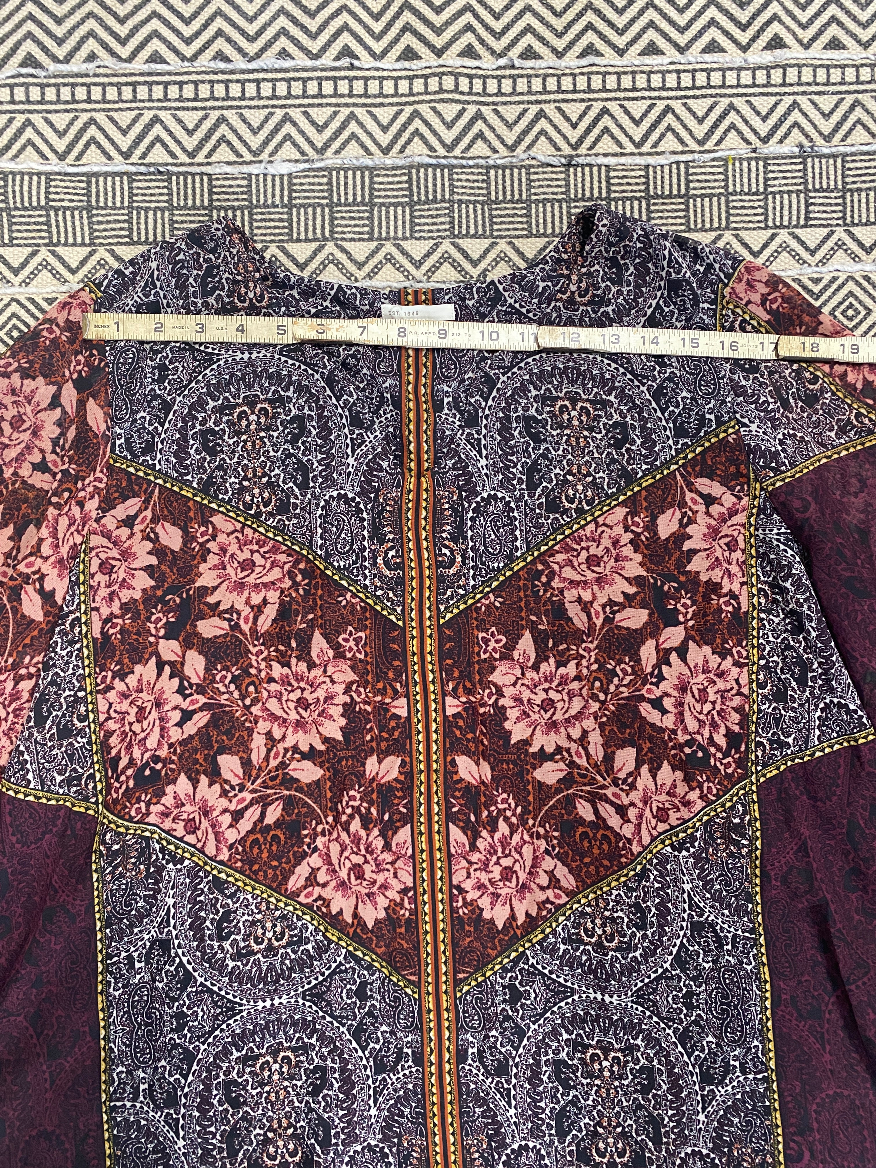 Flowy Boho Shirt - Size Extra Large