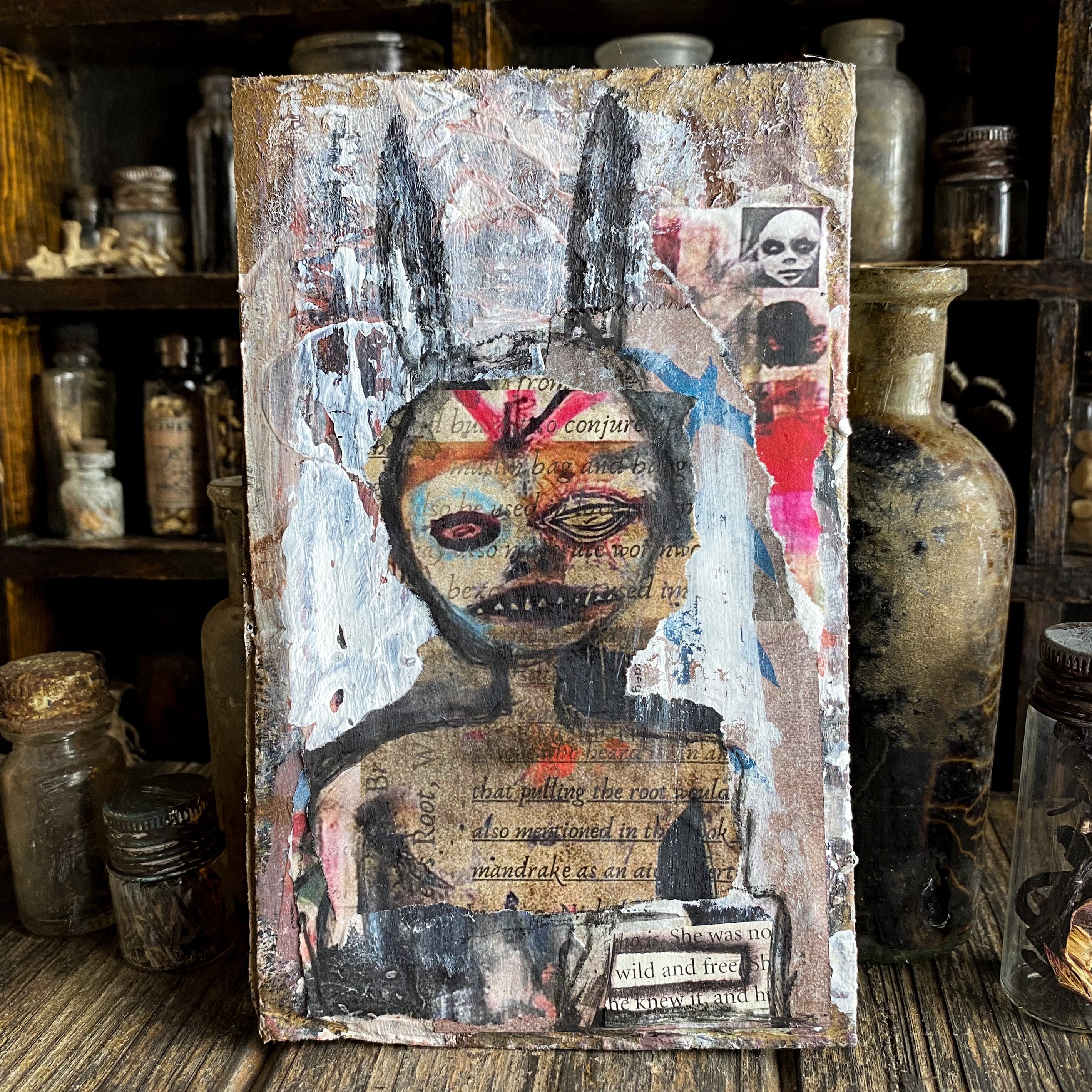 Wild and Free - Original Mixed Media Collage
