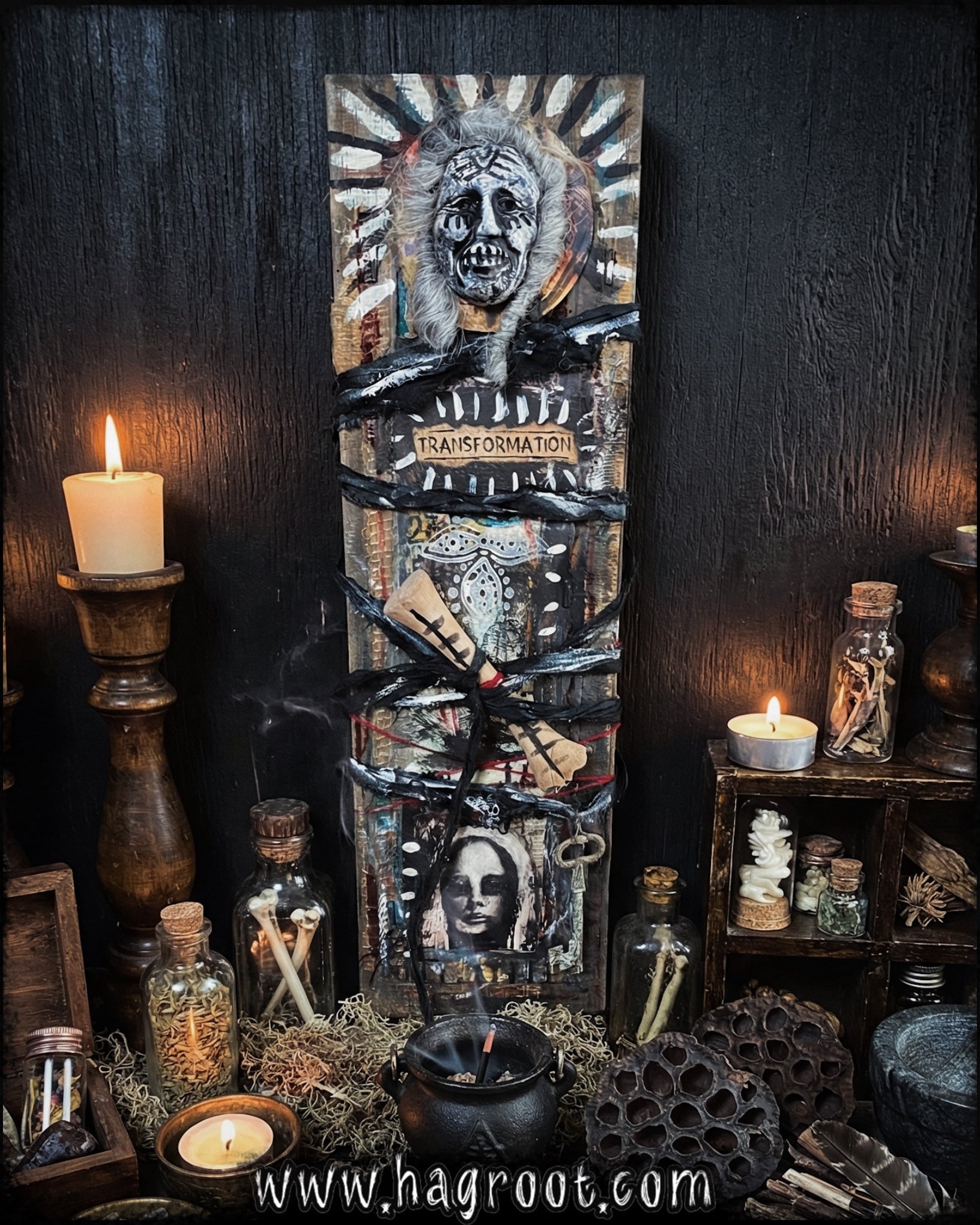 Transformation - Assemblage Wall Hanging