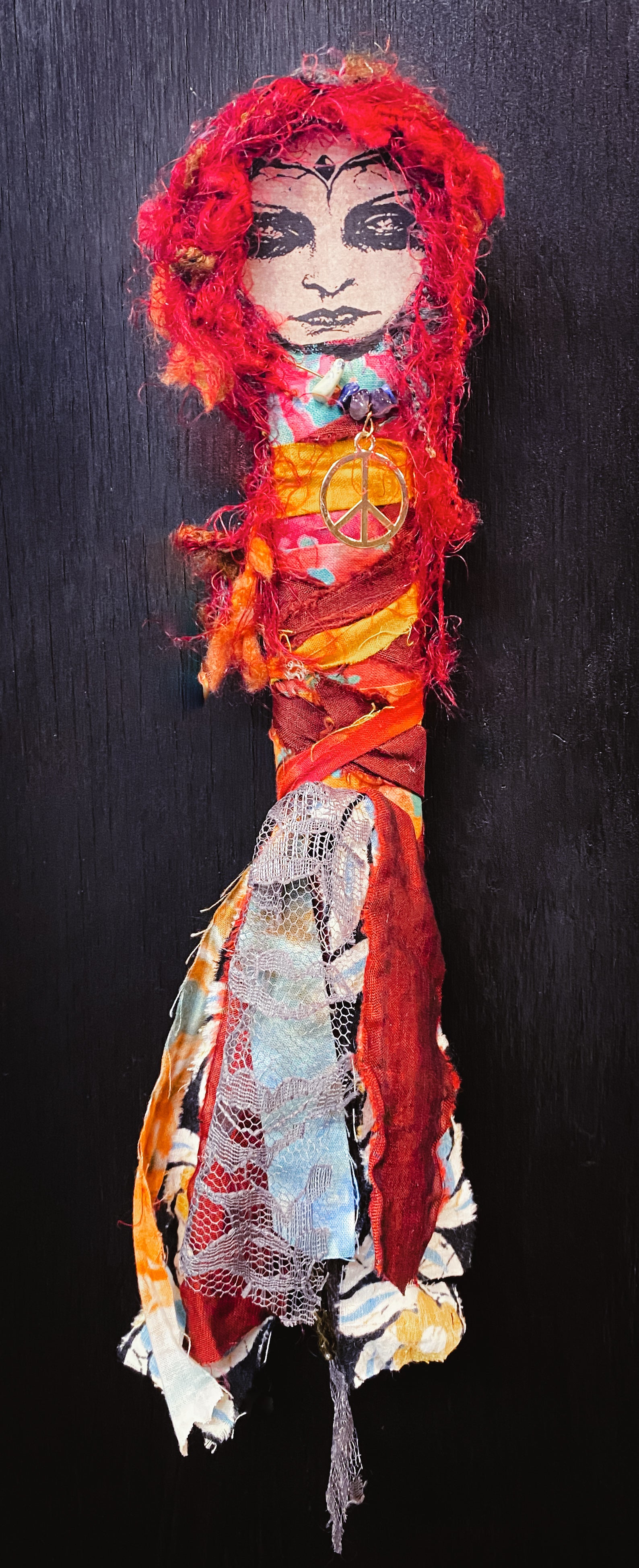 Peace + Creativity - Spirit Infused Art Doll