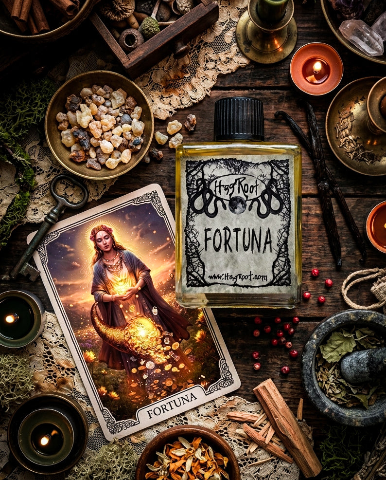FORTUNA-(Orange Blossom, Pink Pepper, Patchouli, Sandalwood, Frankincense, Myrrh, Vanilla)-Perfume, Cologne, Anointing, Ritual Oil