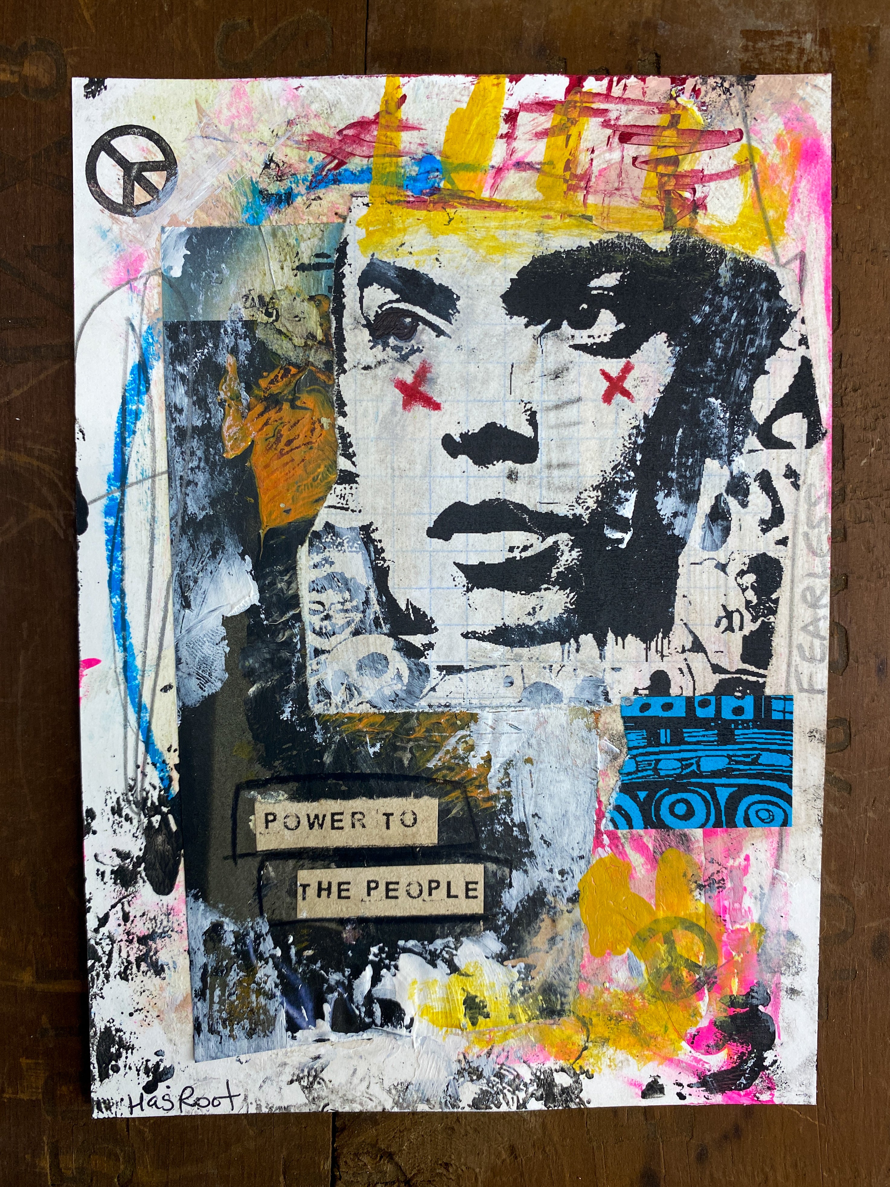 Power to the People - Original Mixed Media Collage