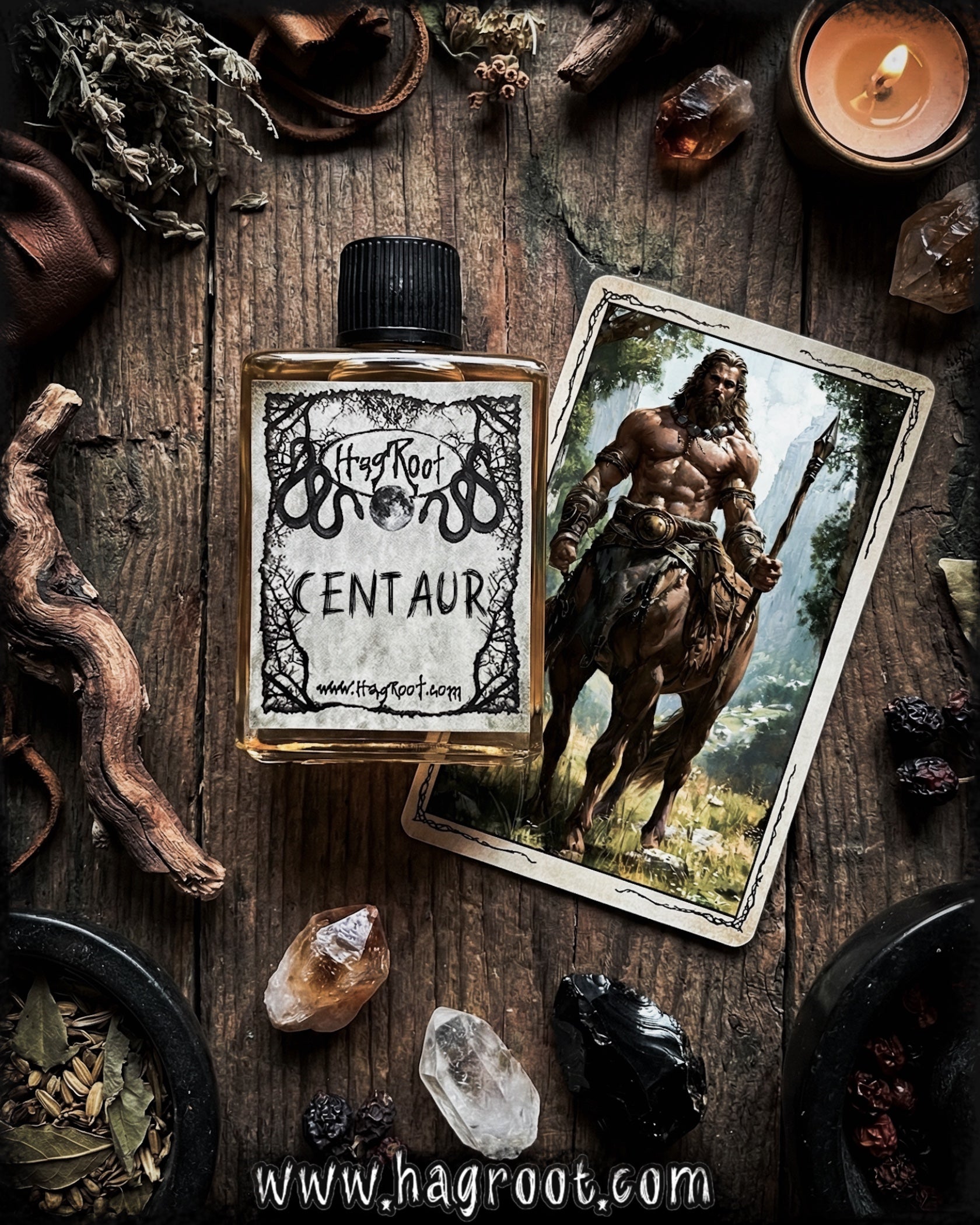 CENTAUR-(Cedar, Vanilla, Galbanum, Vetiver, Cardamom, Sandalwood, Myrrh, Musk)-Perfume, Cologne, Anointing, Ritual Oil