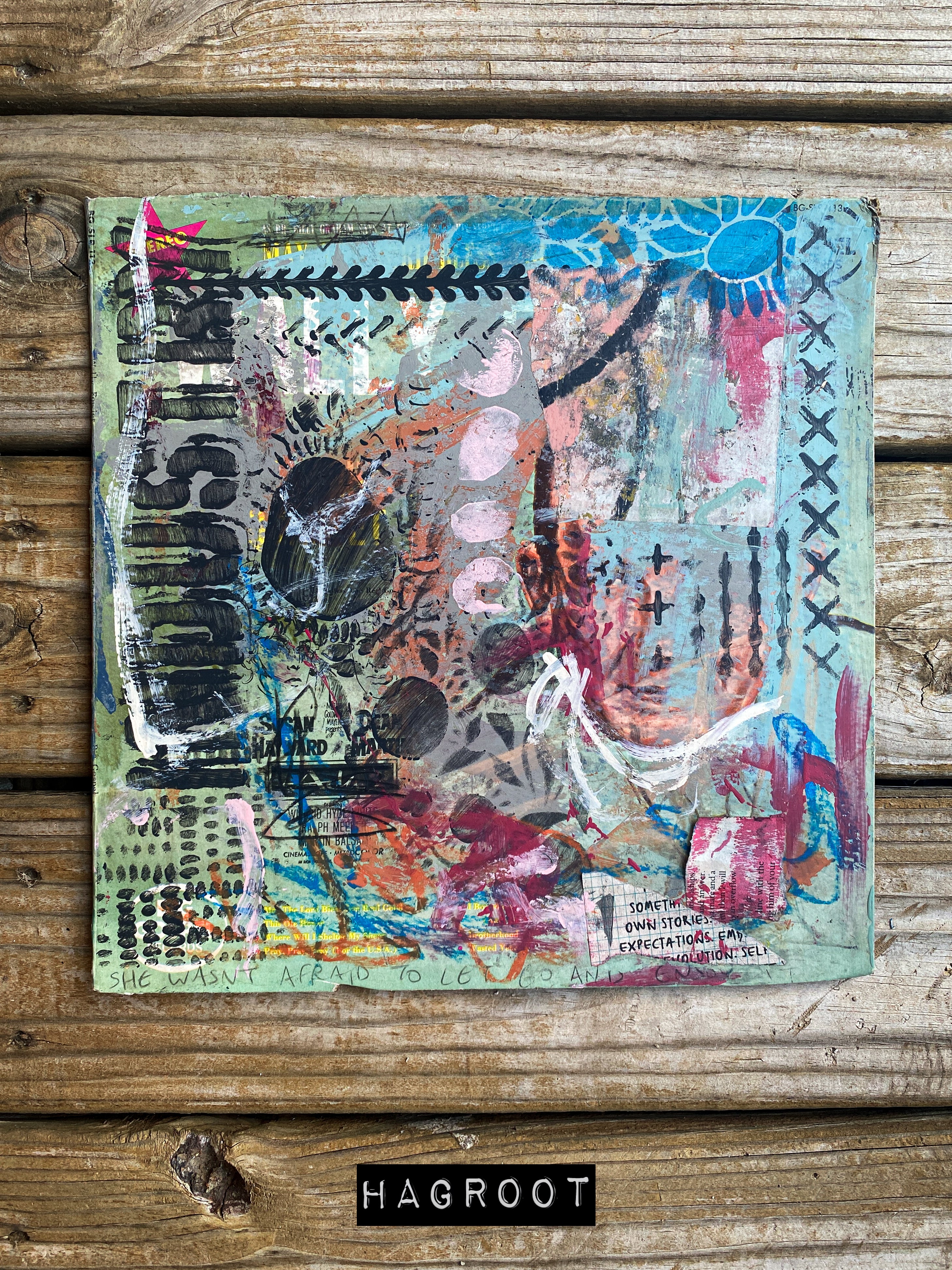 Industry Stories - Original Mixed Media Abstract Collage