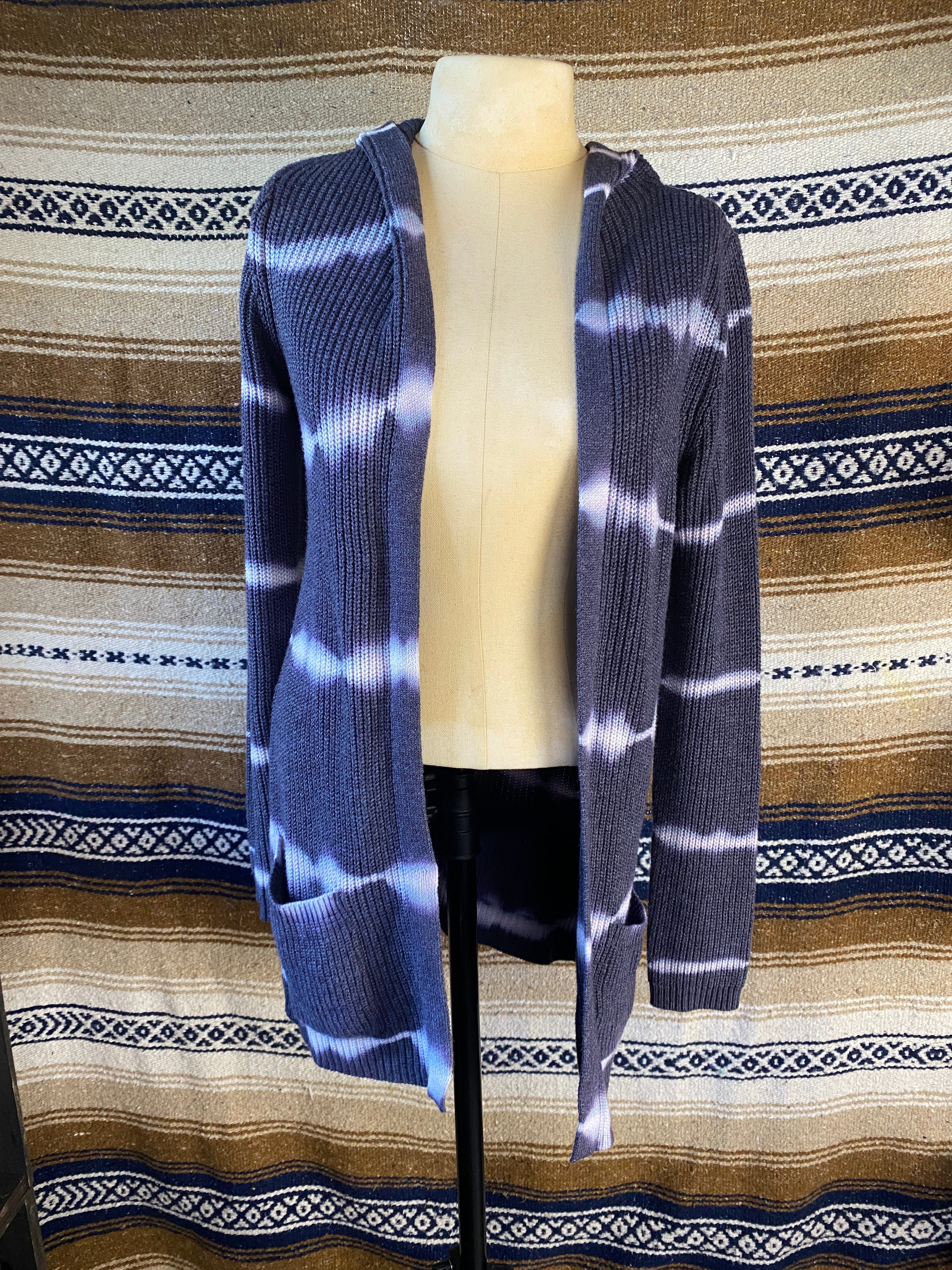 Blue Tie Dye Sweater - Size Small