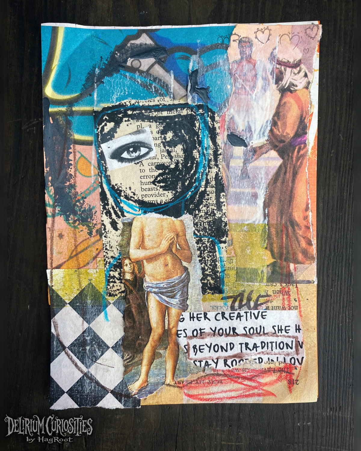 Beyond Tradition - Original Mixed Media Collage