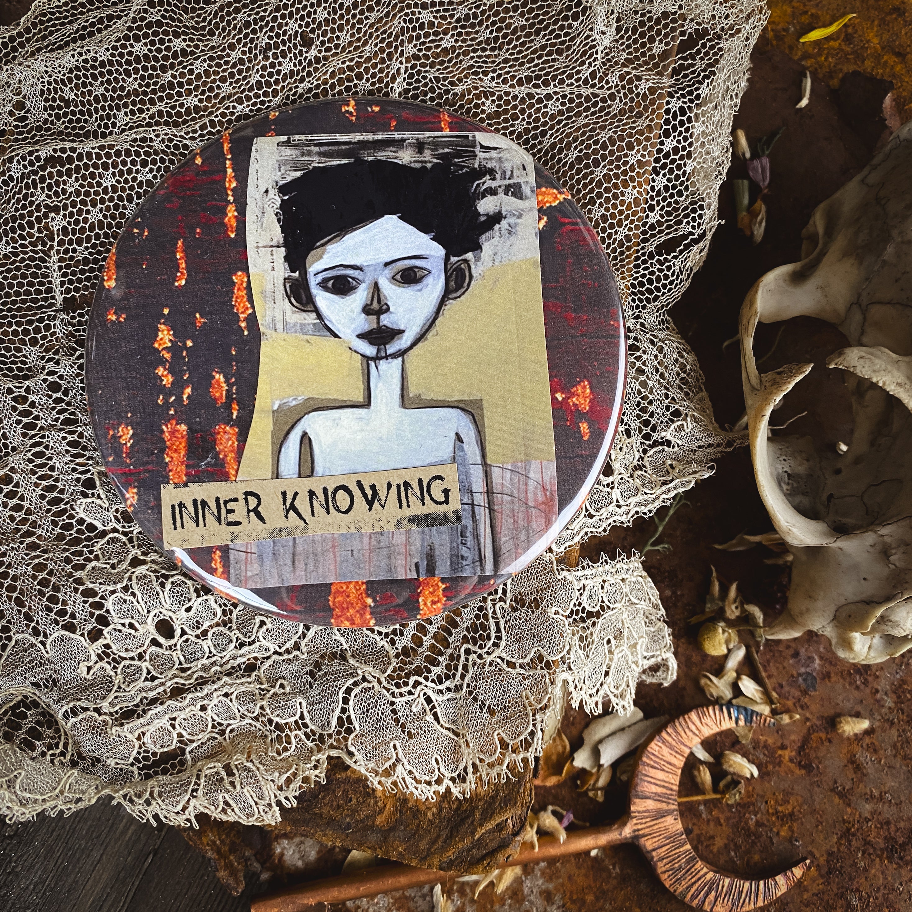 INNER KNOWING - Hand Pressed Pocket Mirror