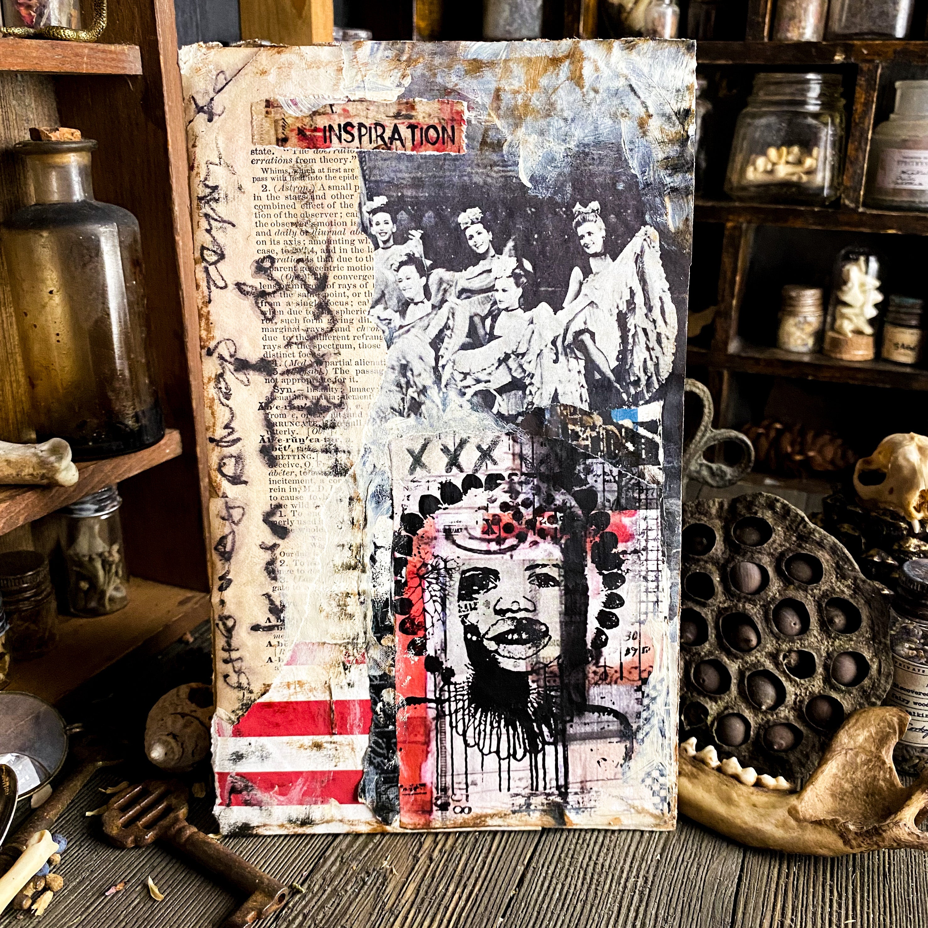 Inspiration - Original Mixed Media Collage