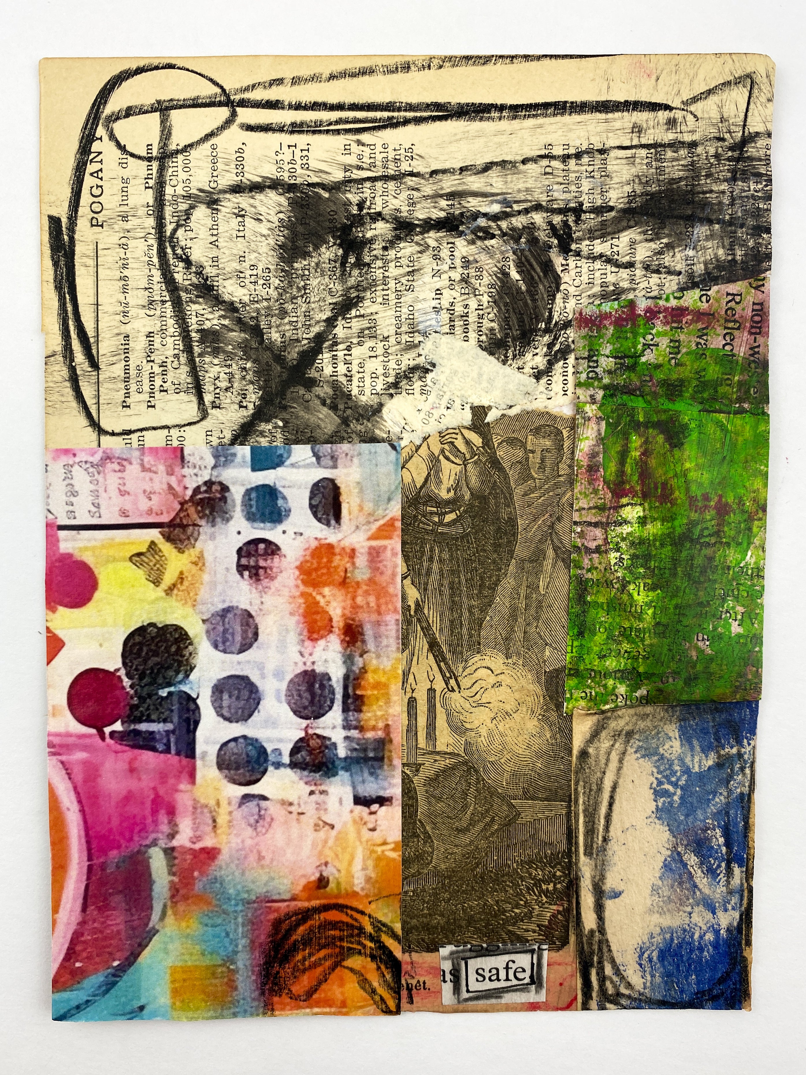 Safe - Original Mixed Media Collage