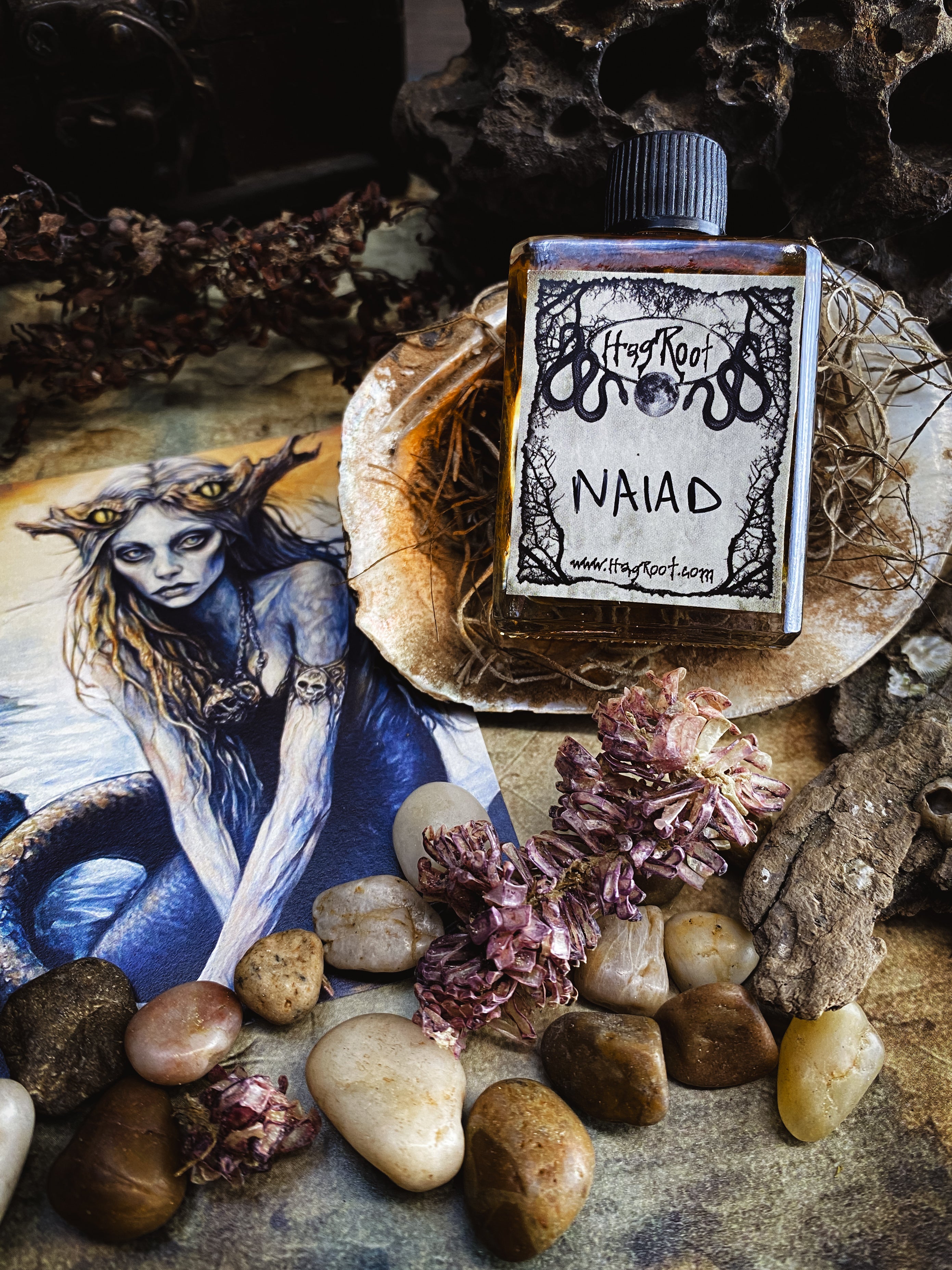 NAIAD-(Enchanted River Water, Vanilla, Amber, Musk, Sandalwood, Heliotrope)-Perfume, Cologne, Anointing, Ritual Oil