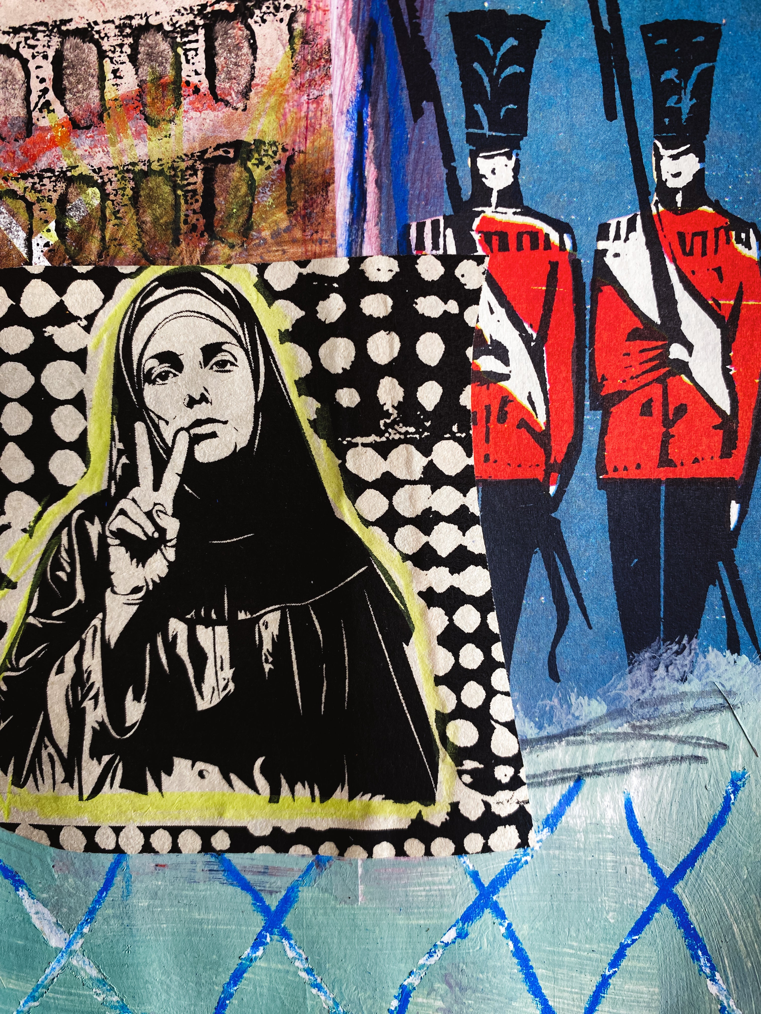 Peace is a Revolution - Original Mixed Media Collage