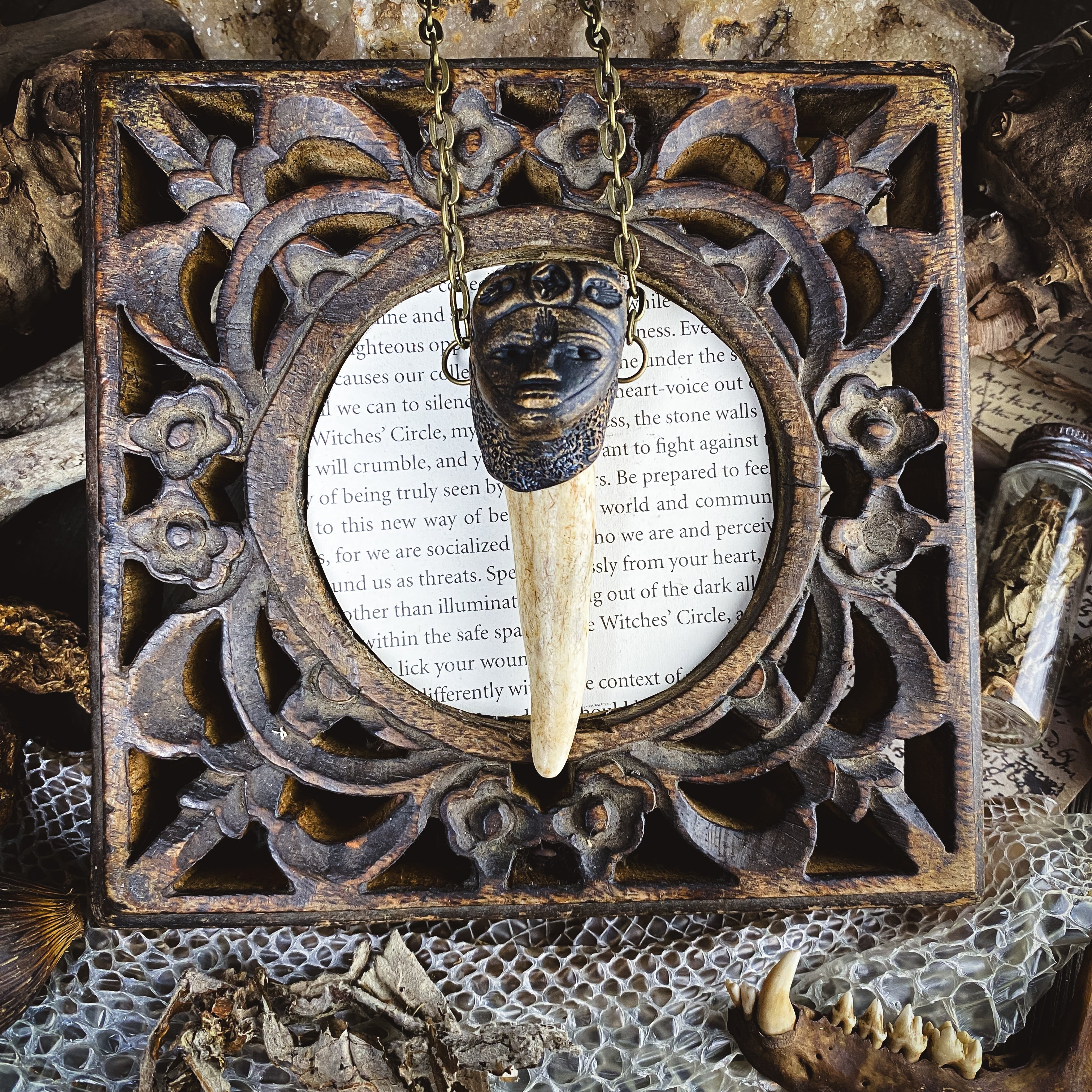 Deer Medicine Necklace - Handcrafted Talisman