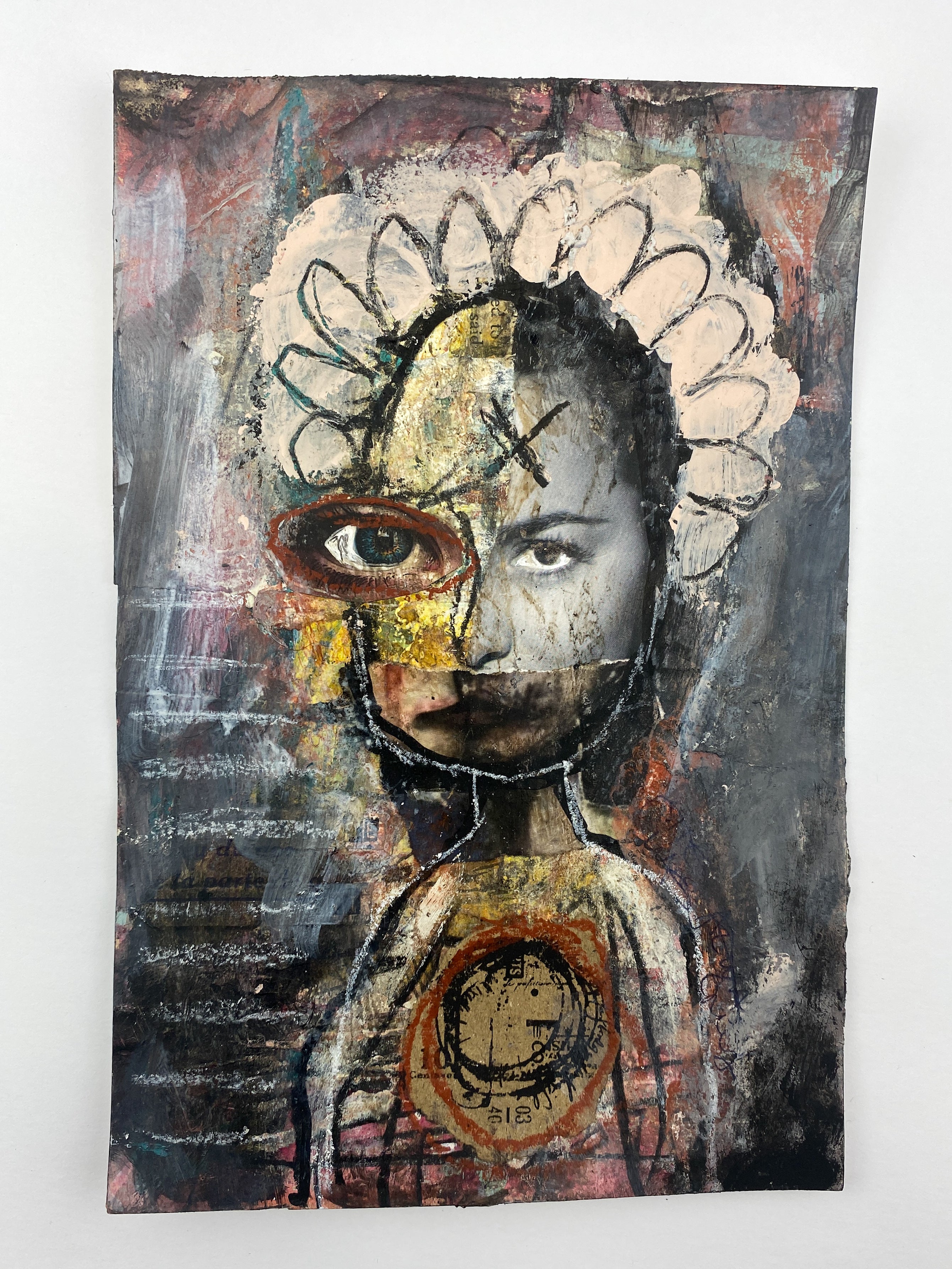 What Is Revealed - Original Mixed Media Collage