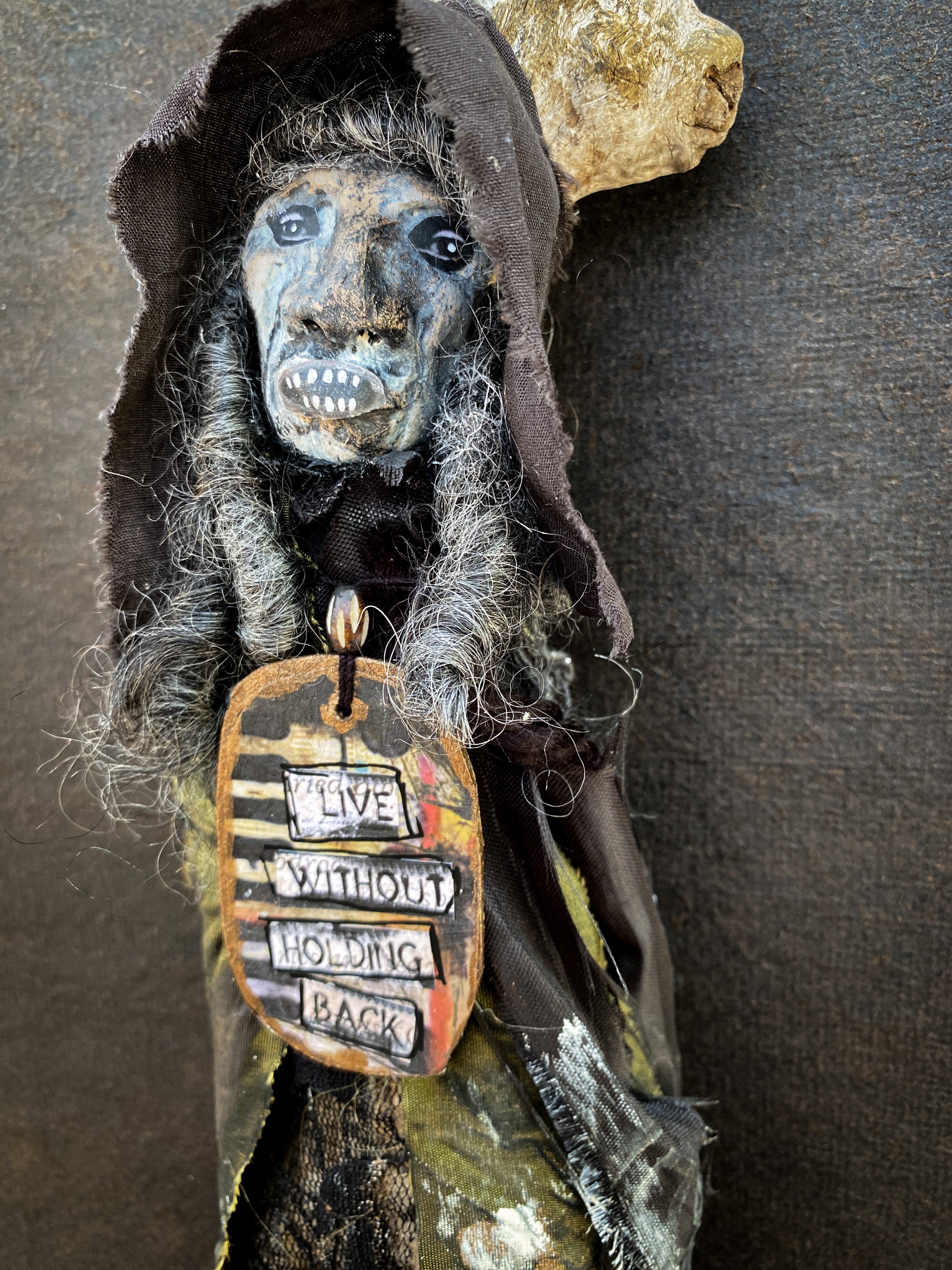 Live Without Holding Back - Spirit Doll - Medicine Doll - JuJu Doll - Art Doll
