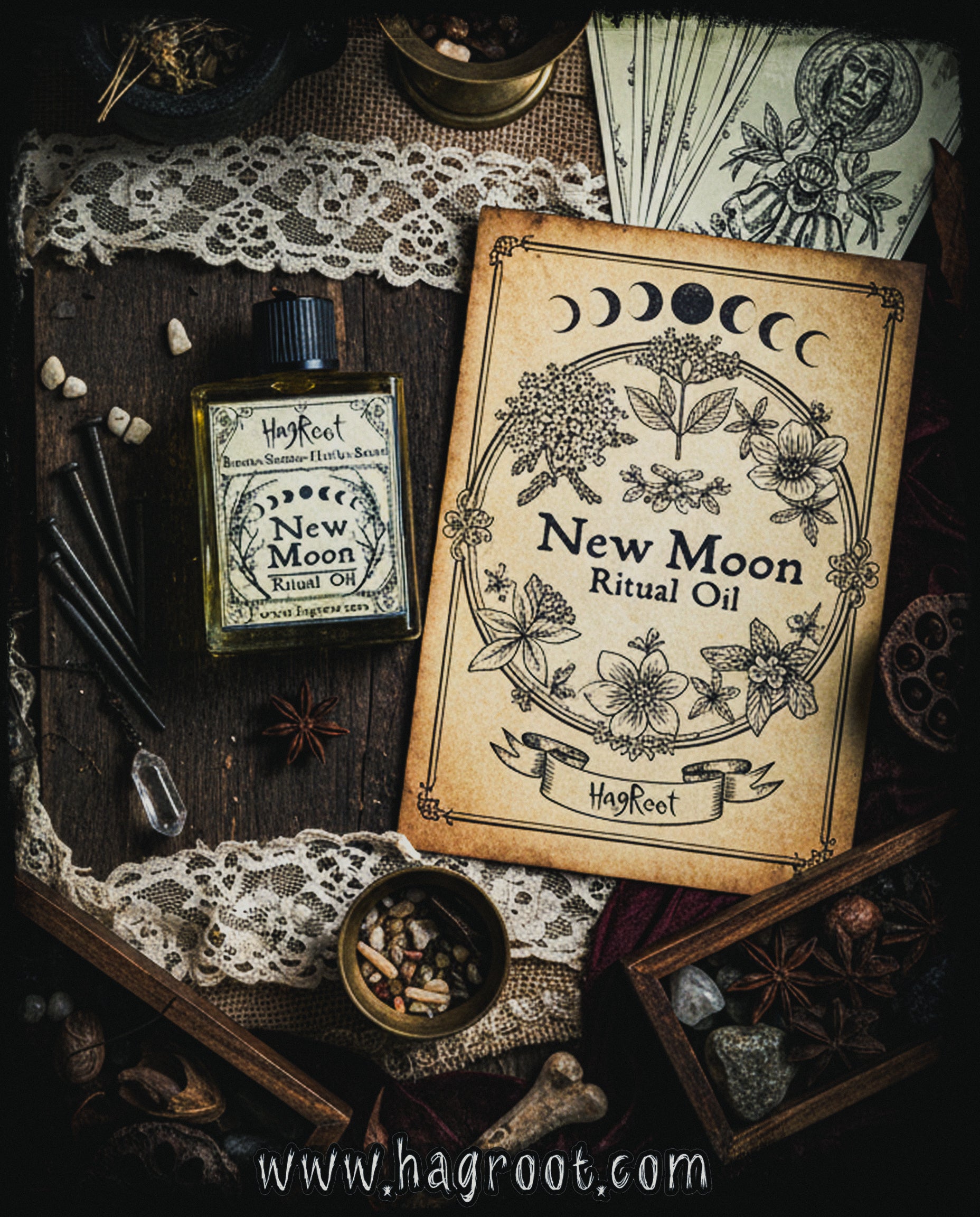 New Moon Ritual Oil, Perfume Oil