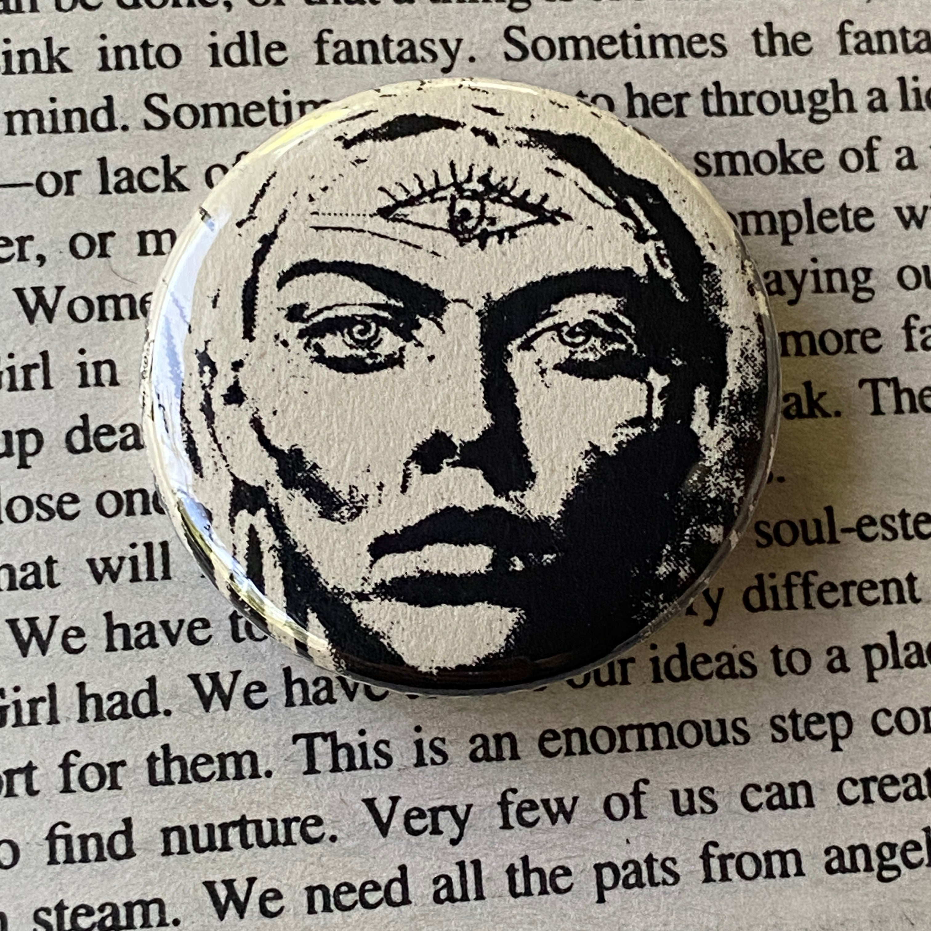 Enlightenment - Hand Pressed Button/Pin - 1.5"