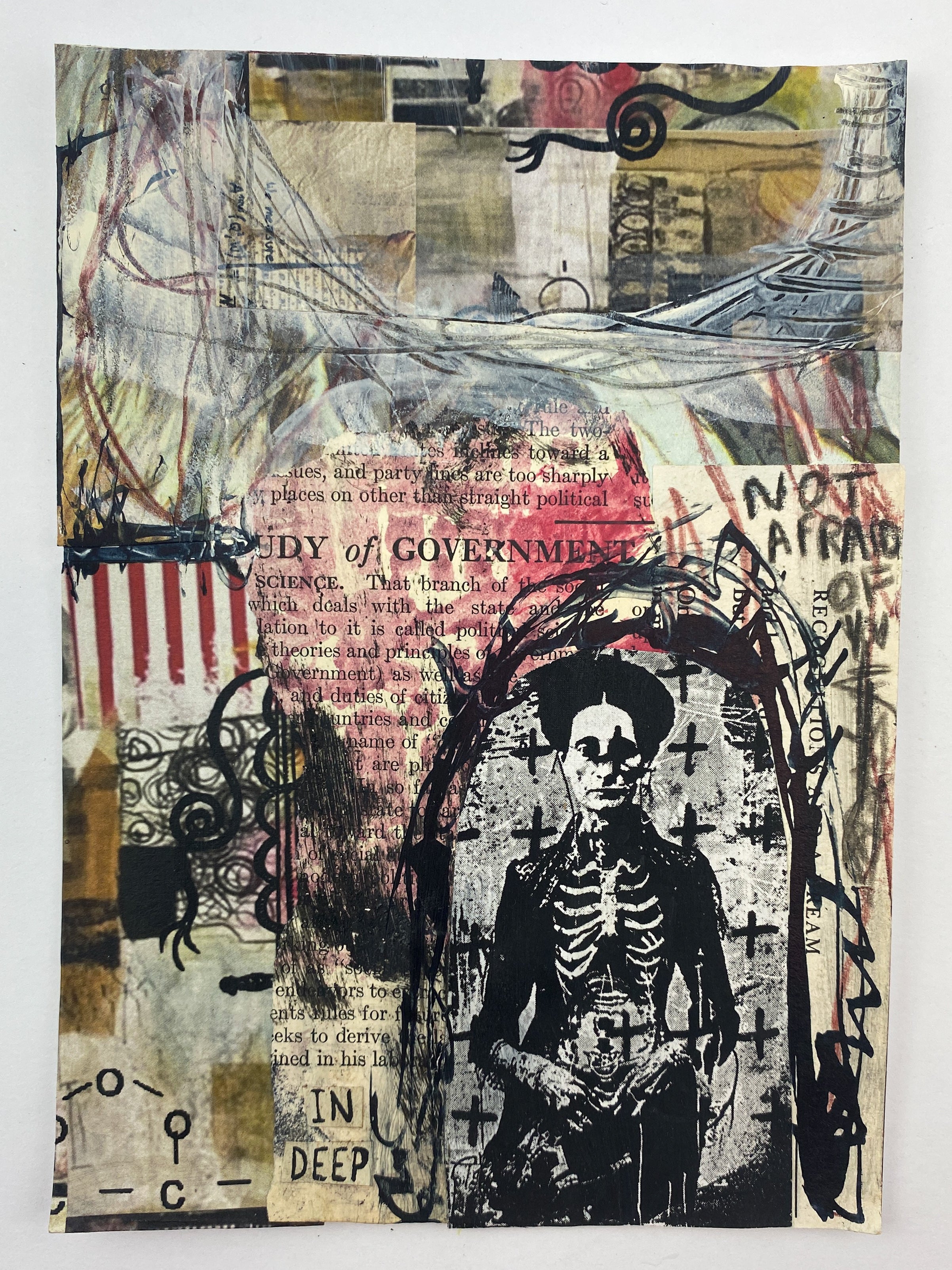 In Deep - Original Mixed Media Collage