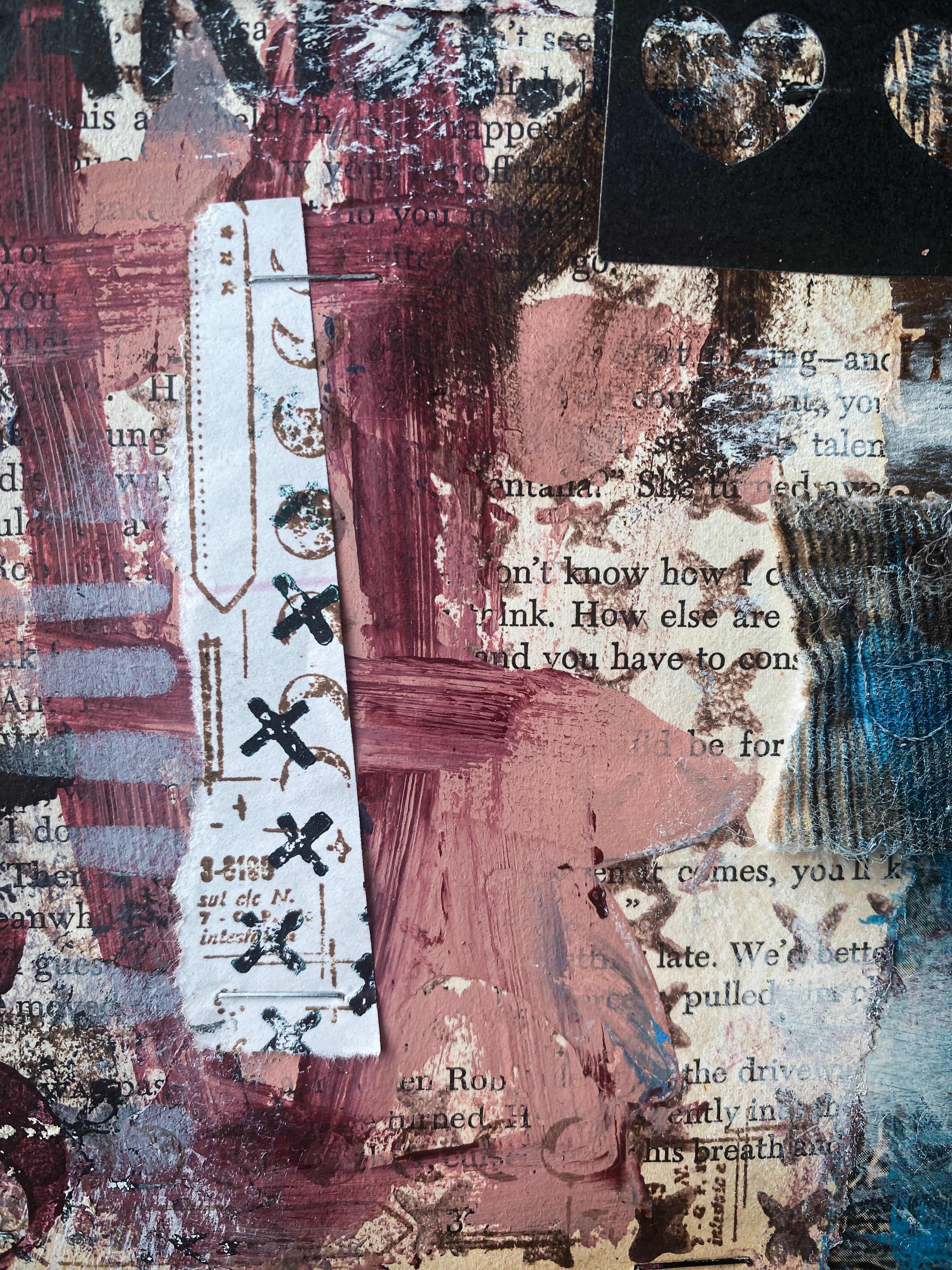 Survival - Original Mixed Media Abstract Collage