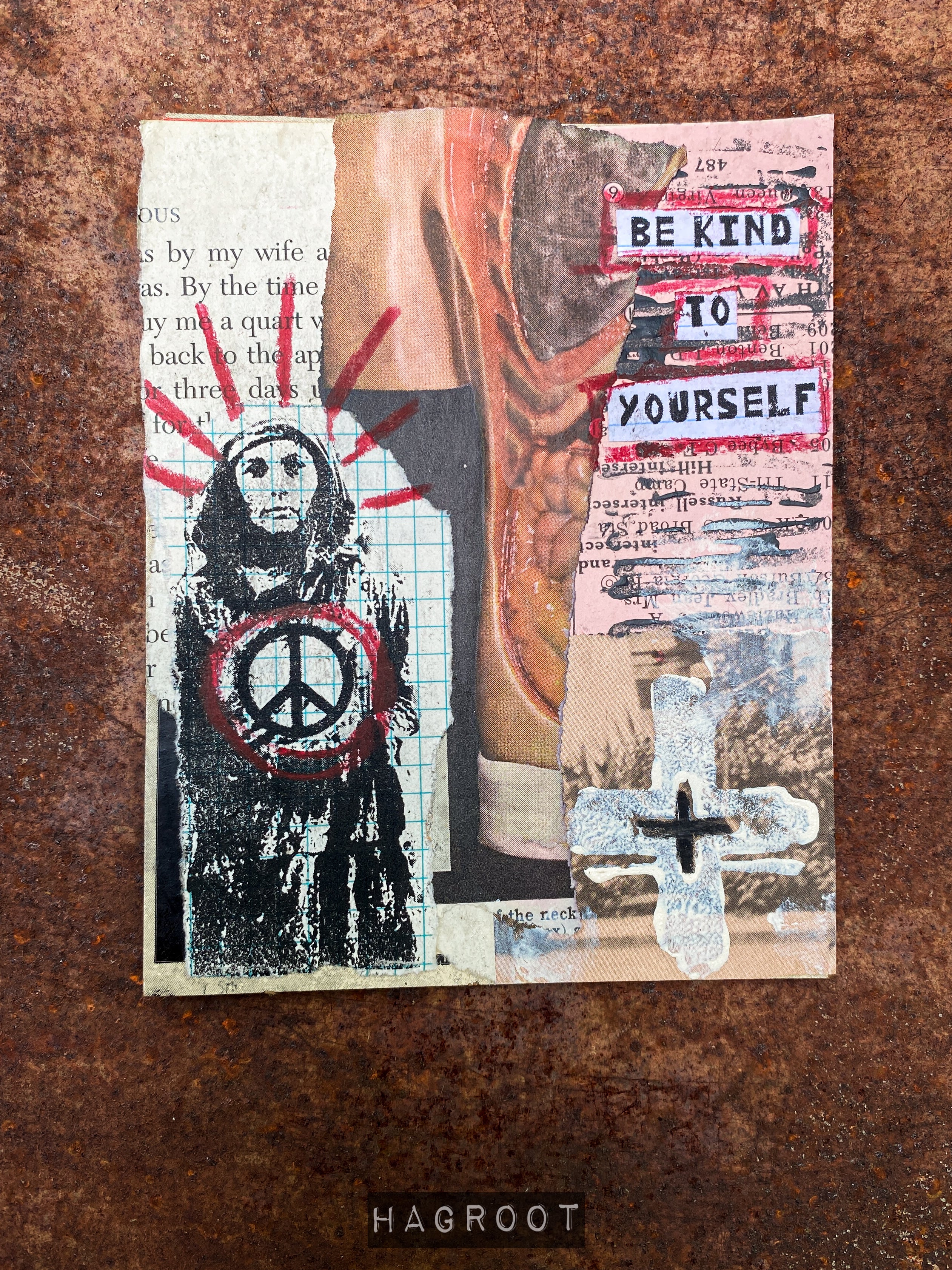 Be Kind to Yourself - Original Mixed Media Collage