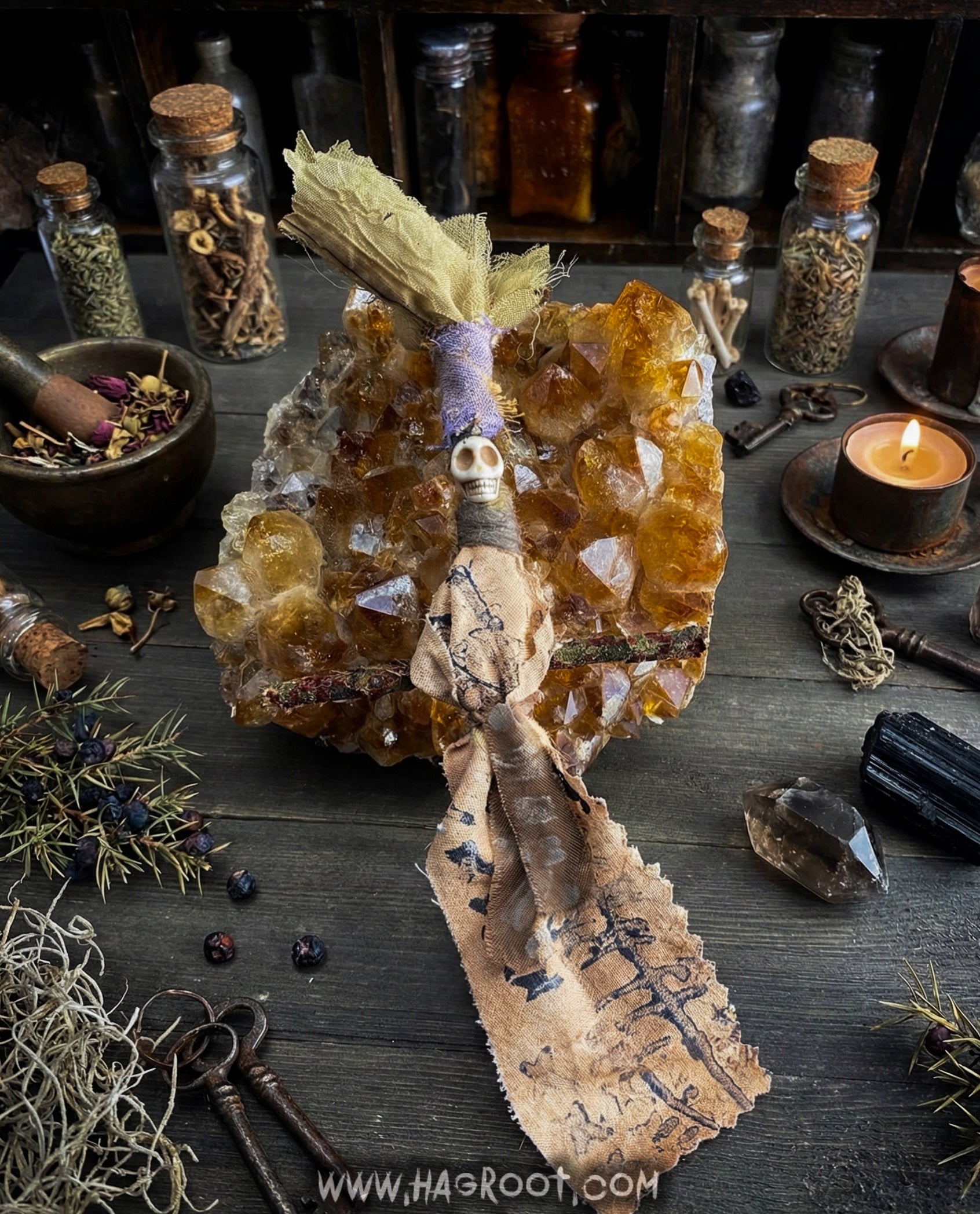 A Sanctuary for Your Shadows - Hand Crafted Doll for Energy Transference + Releasing Grief, Fear, Worry, Anxiety, Trauma + Self Doubt