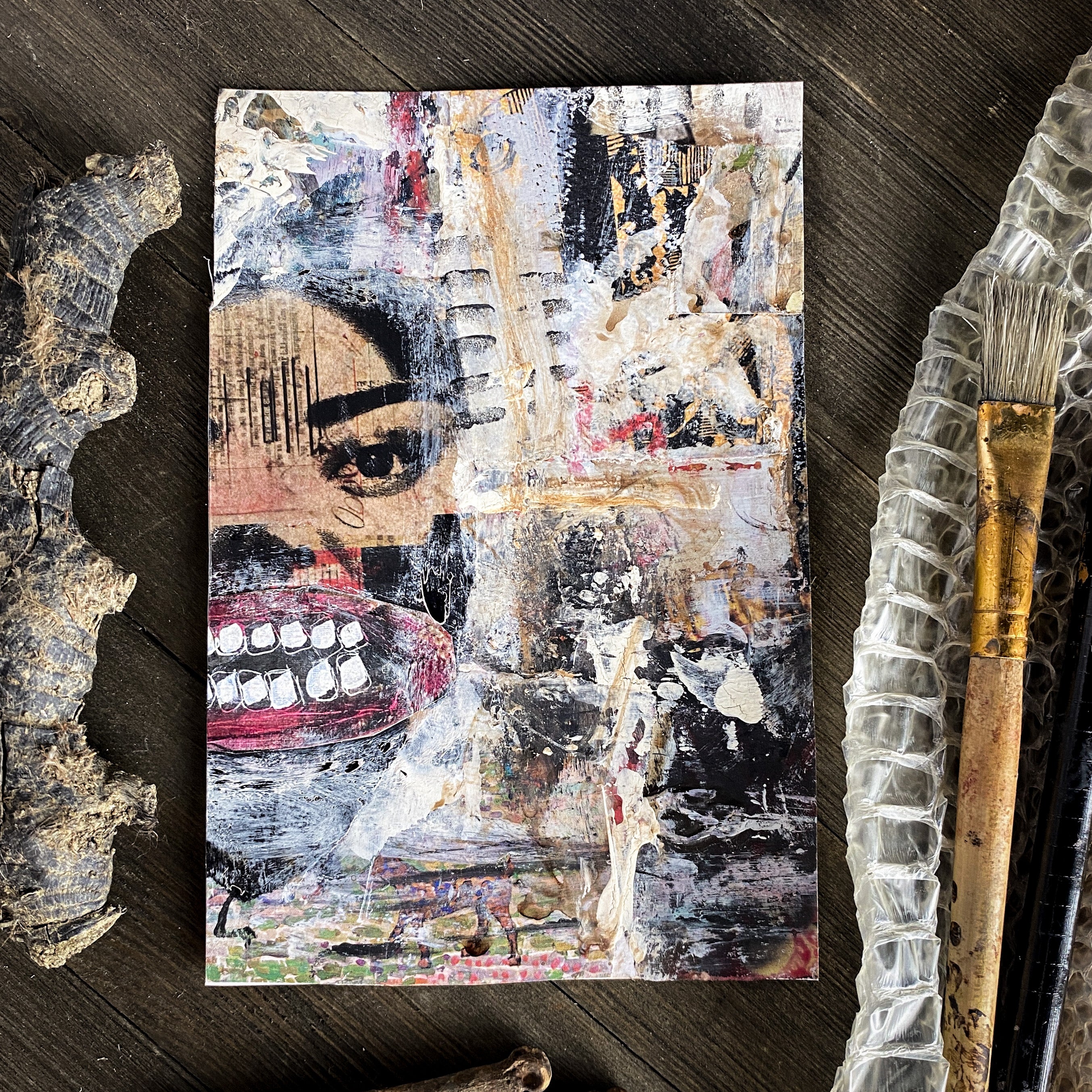 Being in the World - Original Mixed Media Collage