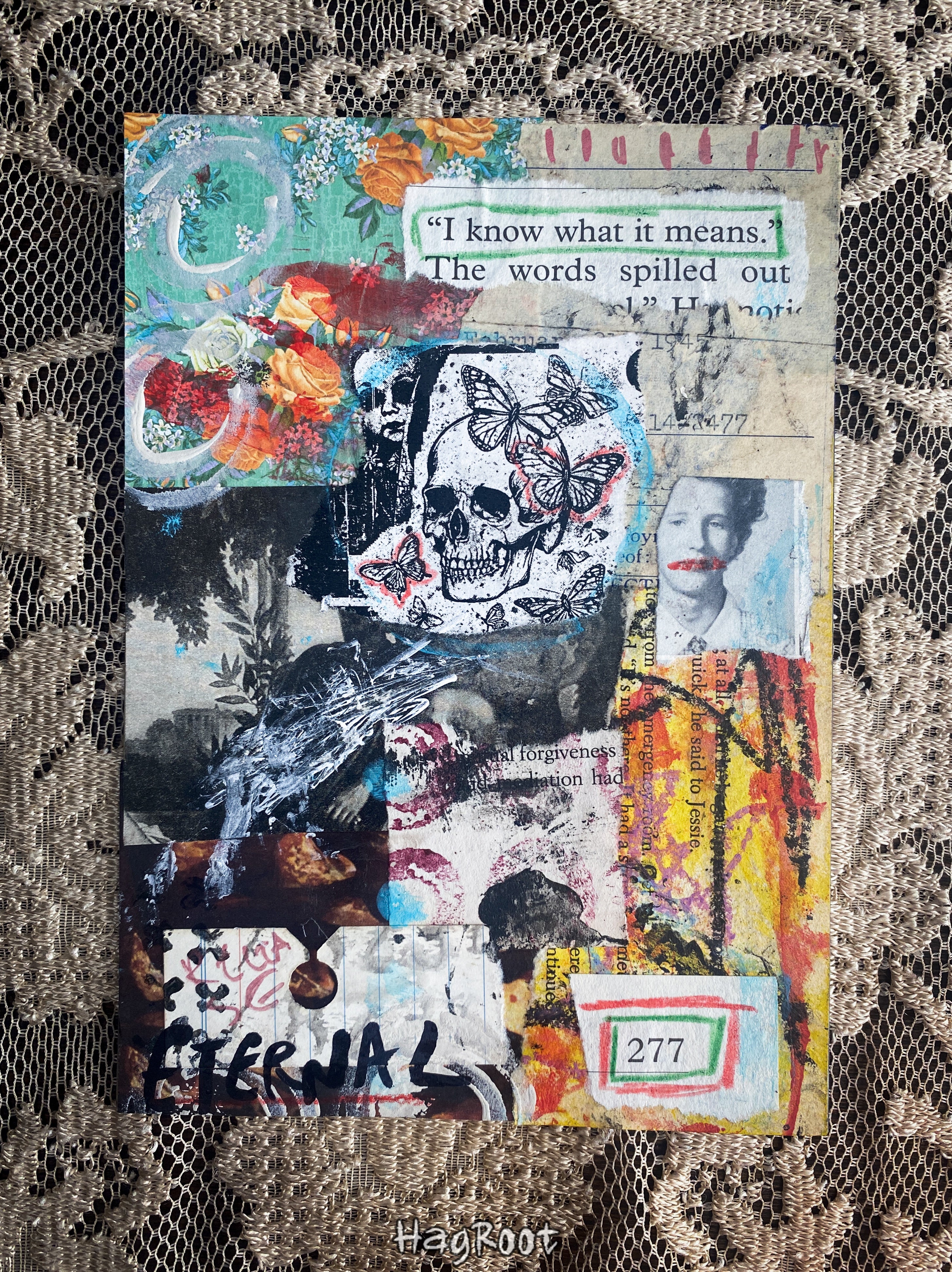 Eternal - Original Mixed Media Collage