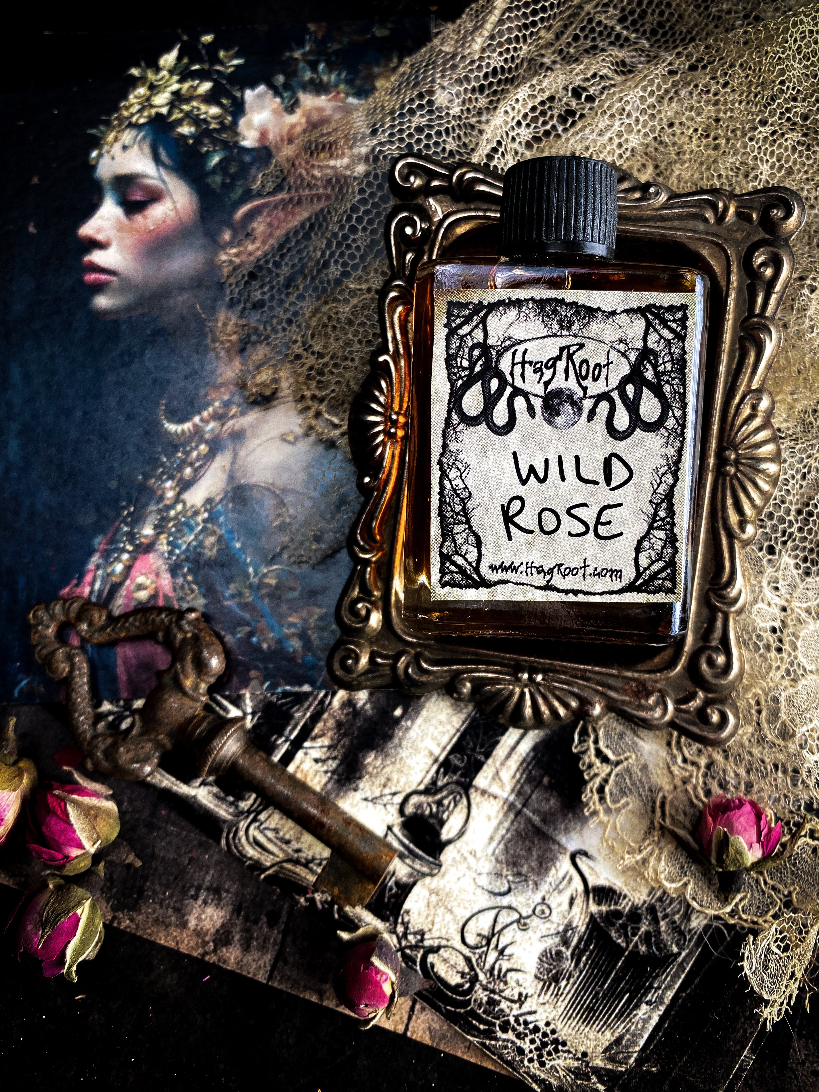 WILD ROSE-(Rose, Ferns and Cypress Trees)-Perfume, Cologne, Anointing, Ritual Oil