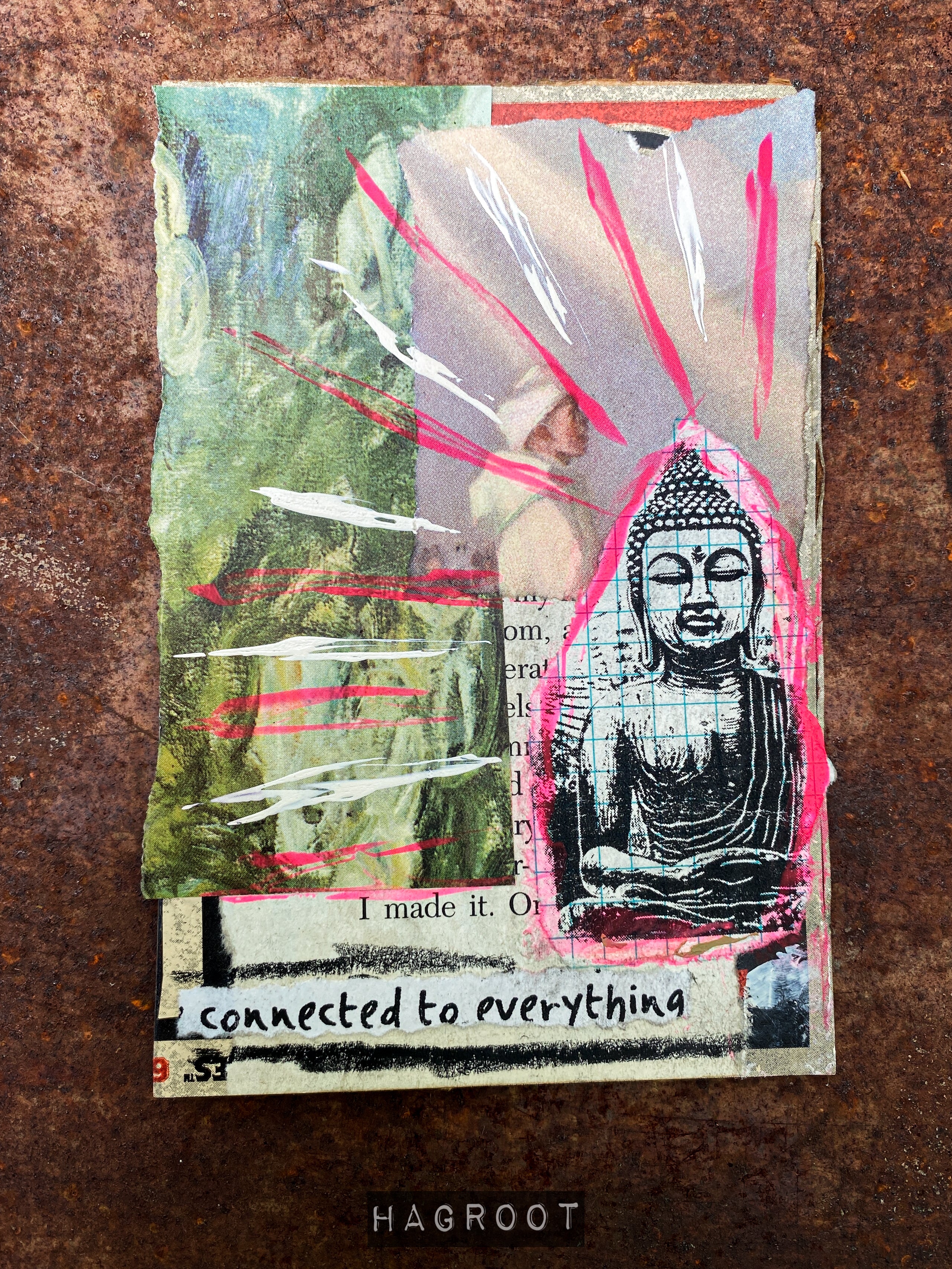 Connected to Everything - Original Mixed Media Collage