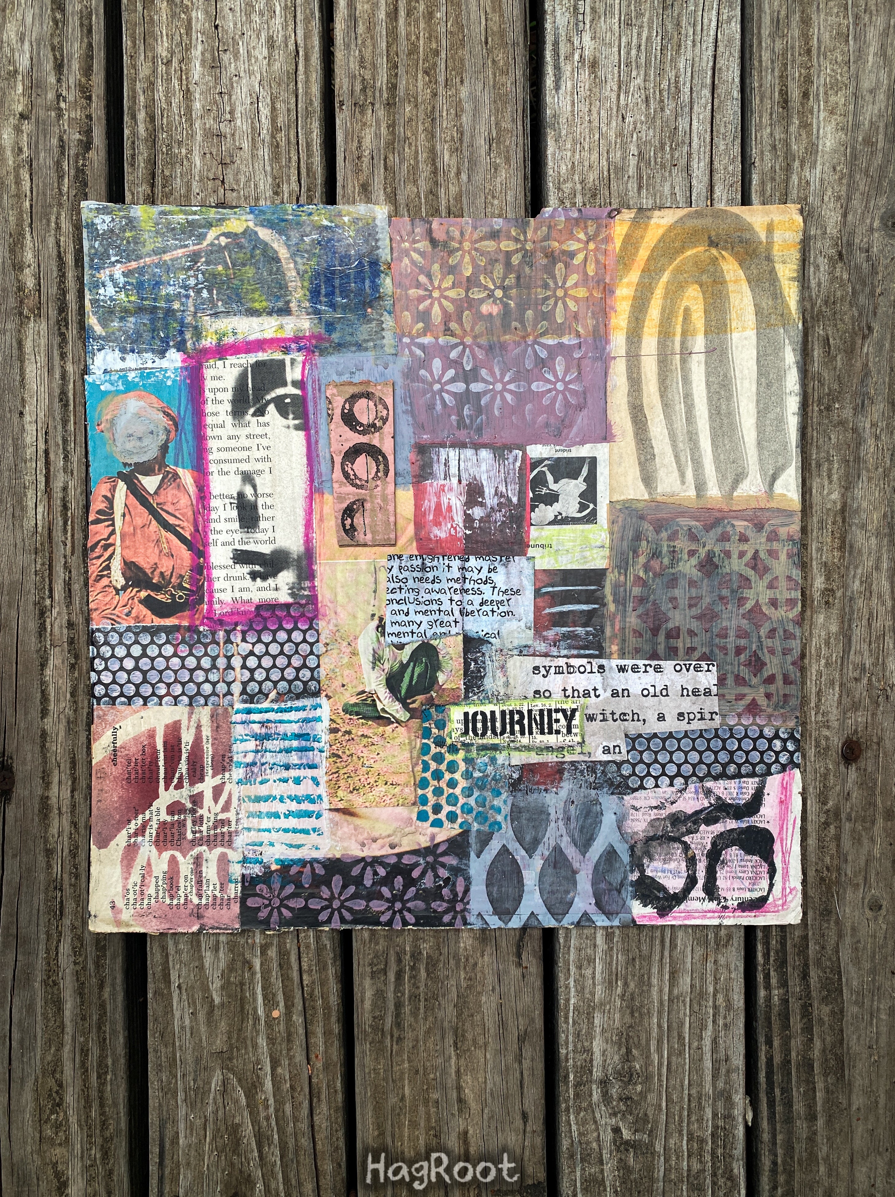 Journey - Original Mixed Media Collage