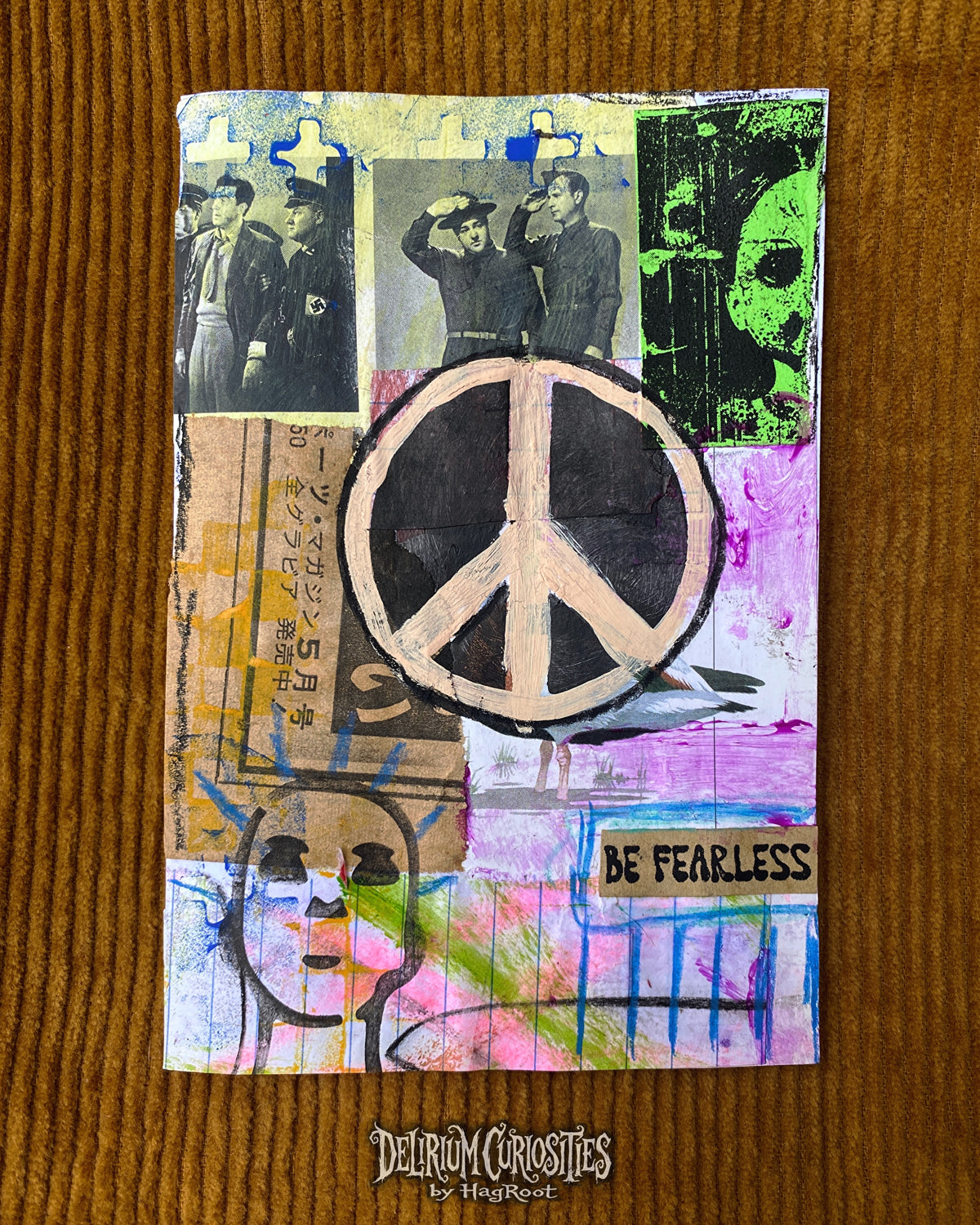 Be Fearless - Original Mixed Media Collage