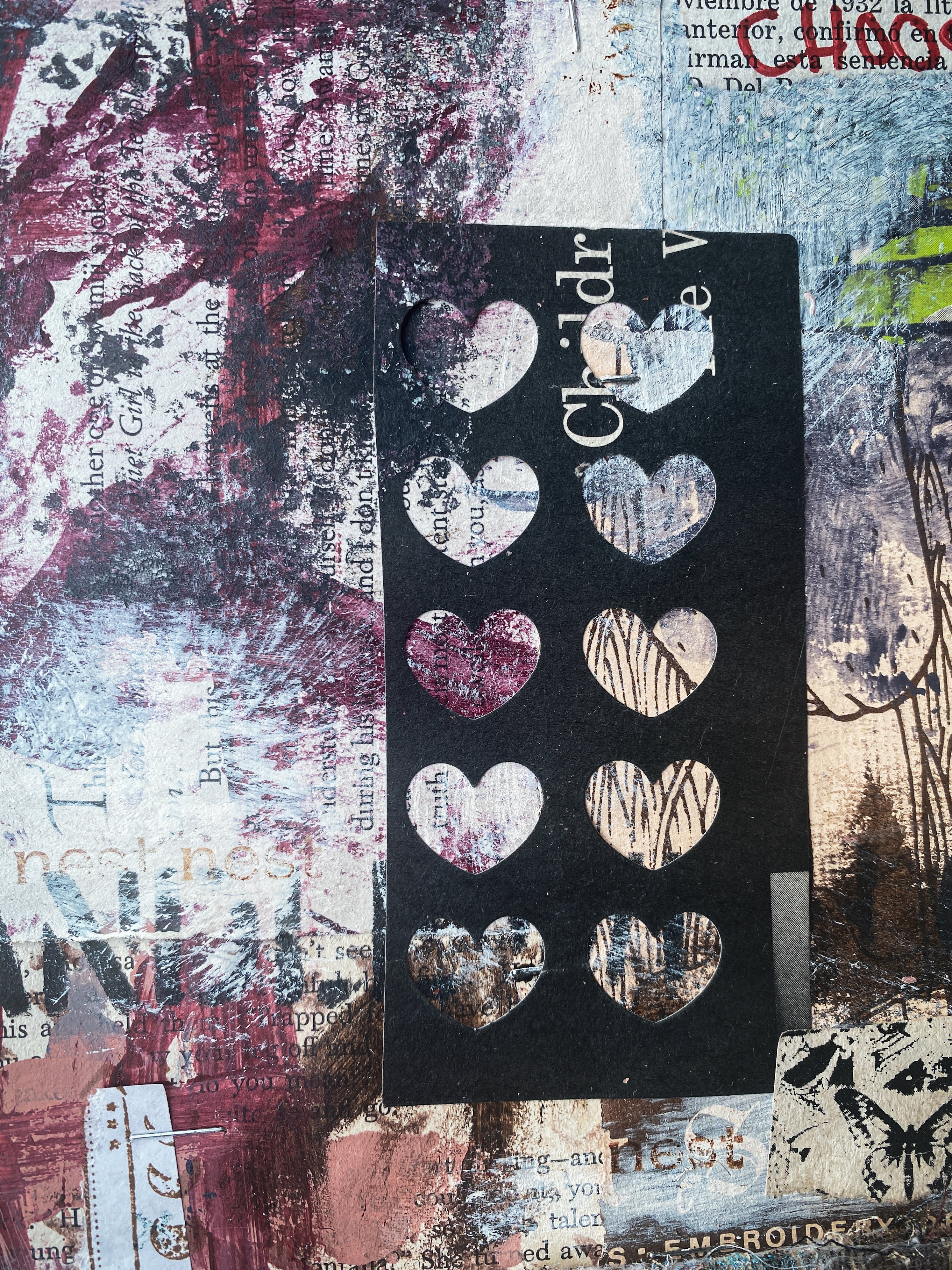 Survival - Original Mixed Media Abstract Collage