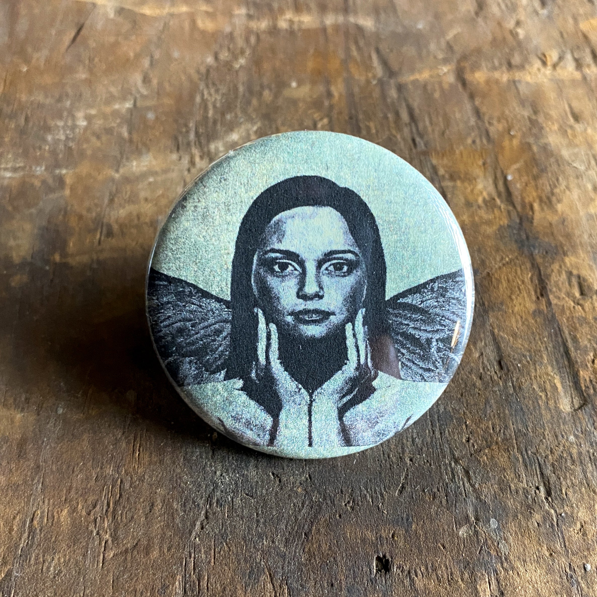 Fly - Hand Pressed Button/Pin - 1.5"