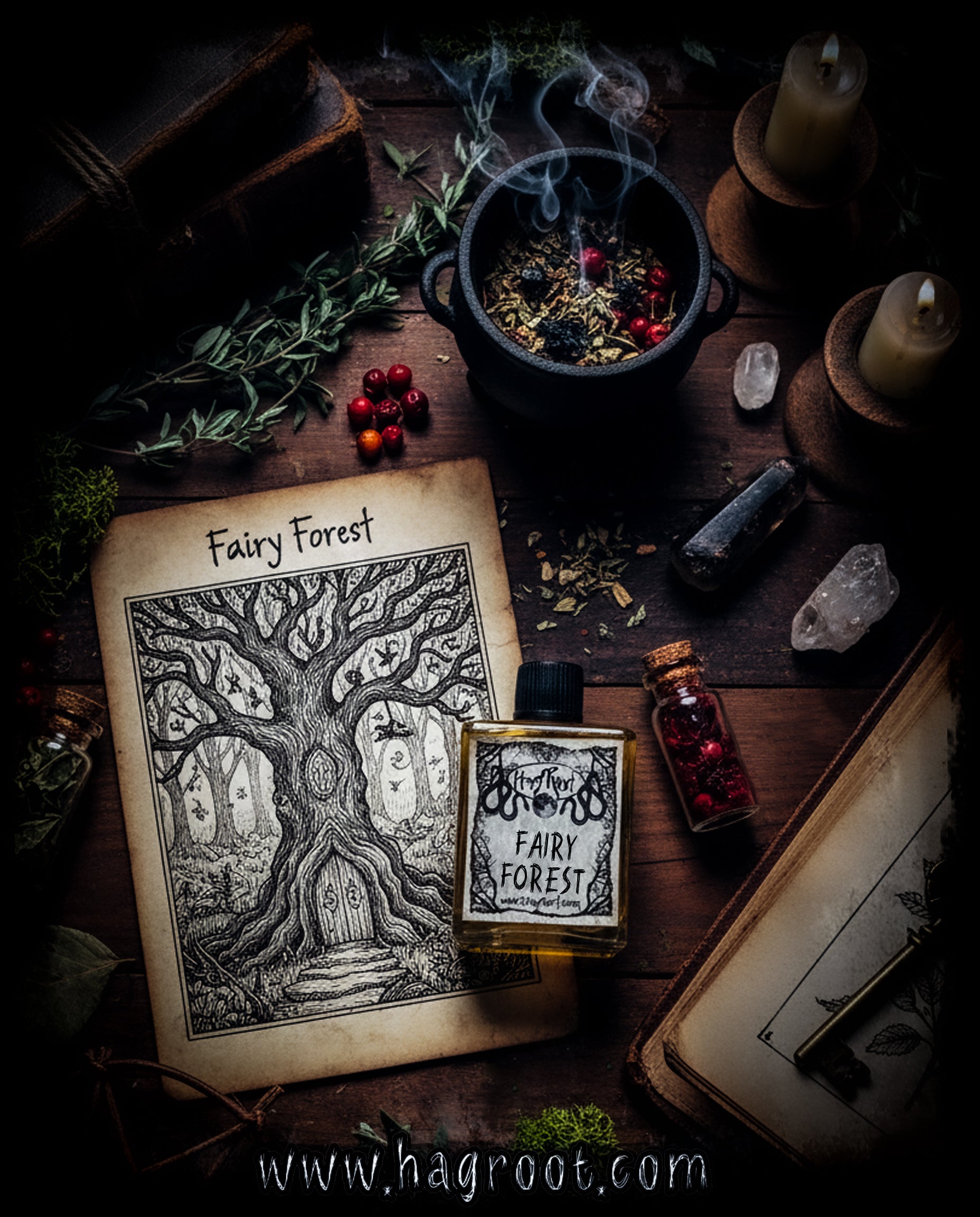 FAIRY FOREST-(Birch, Hyssop, Moss, Hawthorn Berry, Clove, Blackberry)-Perfume, Cologne, Anointing, Ritual Oil