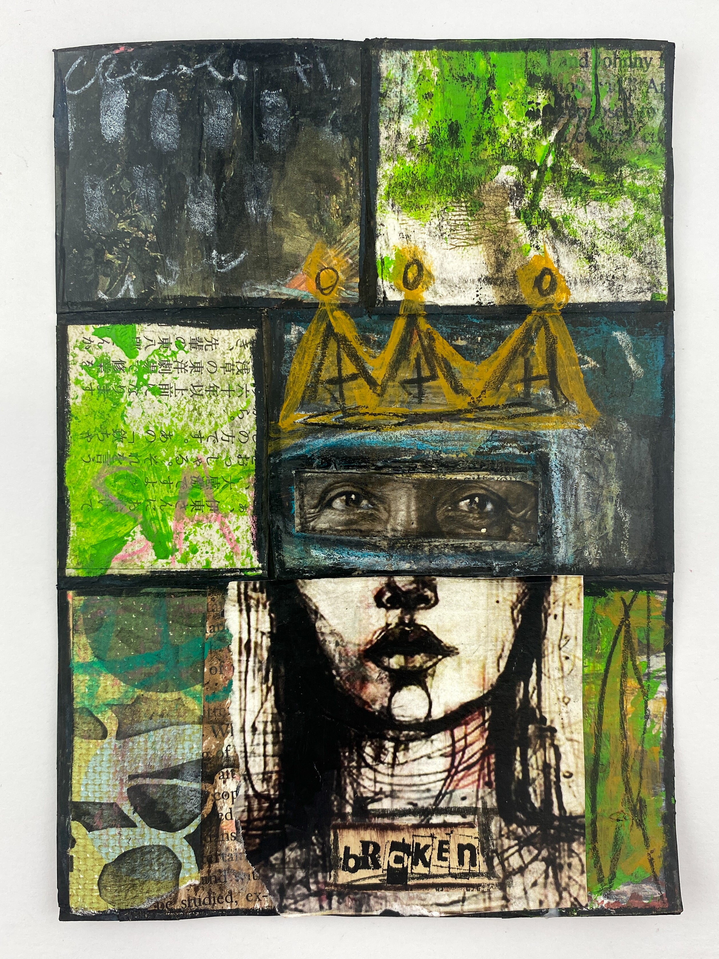 Broken - Original Mixed Media Collage
